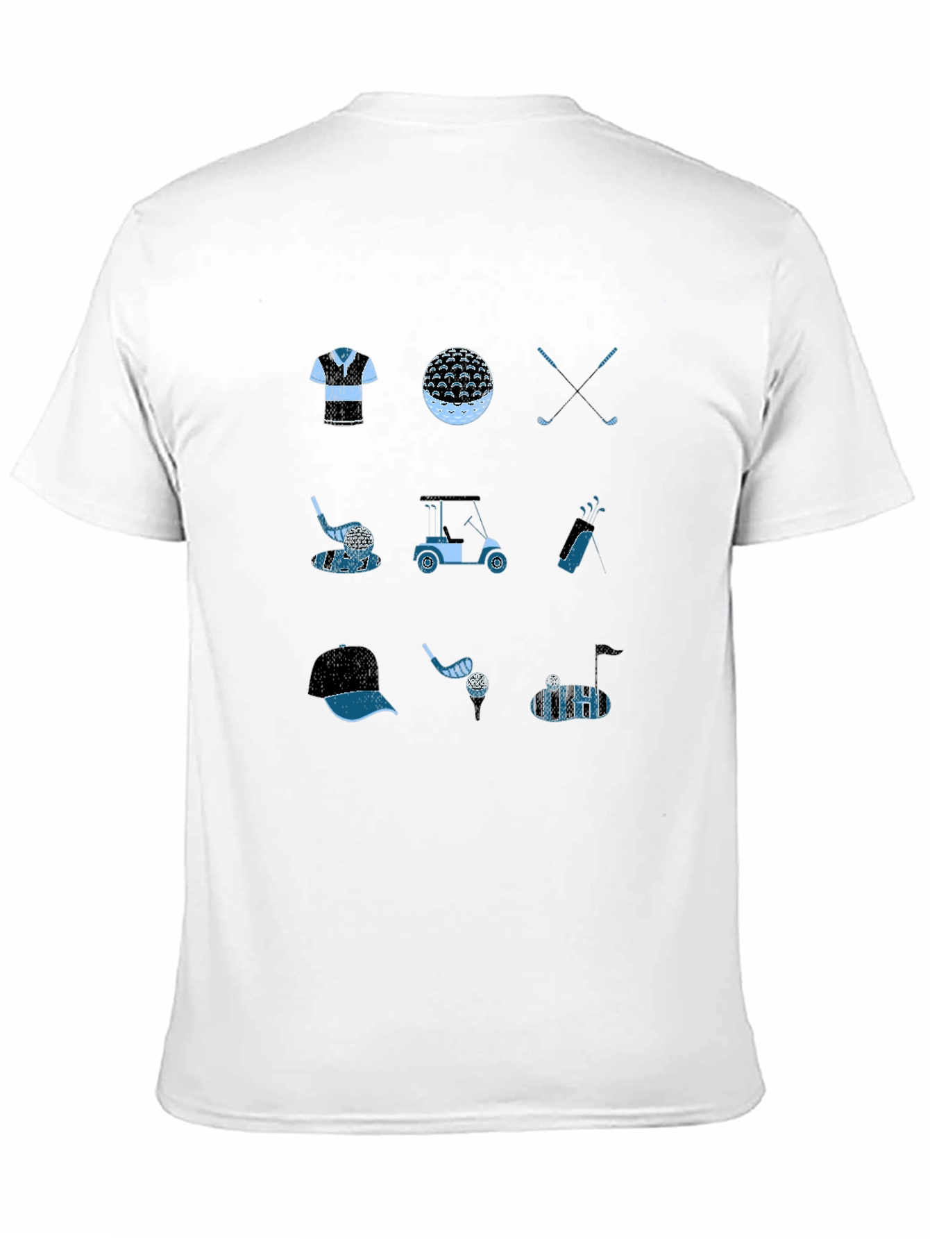 Golf Theme Black T-Shirt