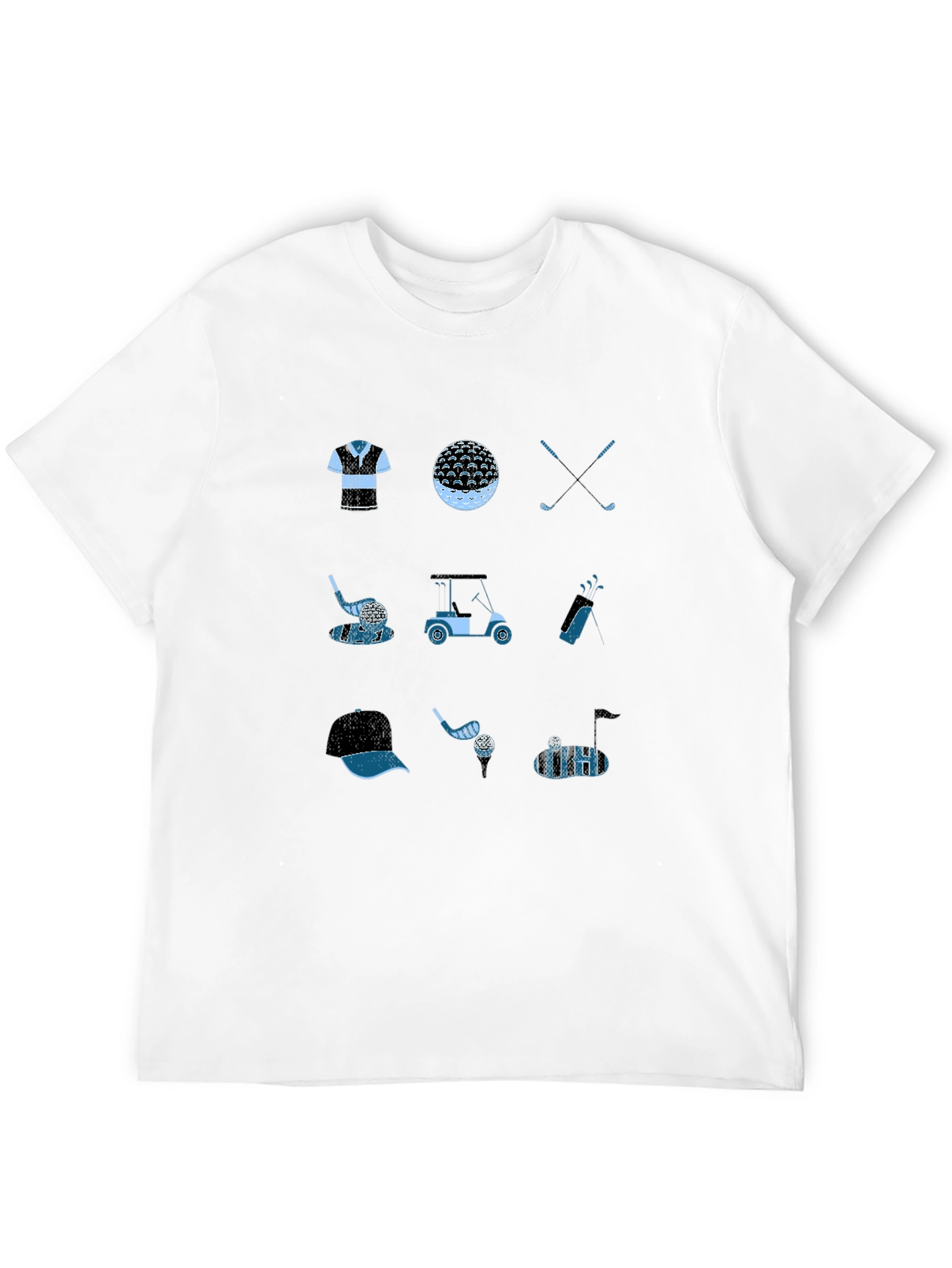 Golf Theme Black T-Shirt
