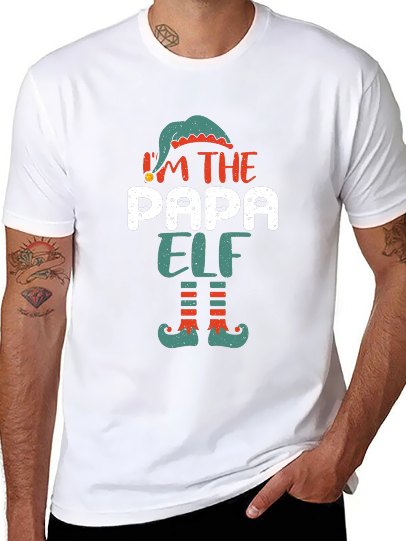 Papa Elf Christmas T-Shirt