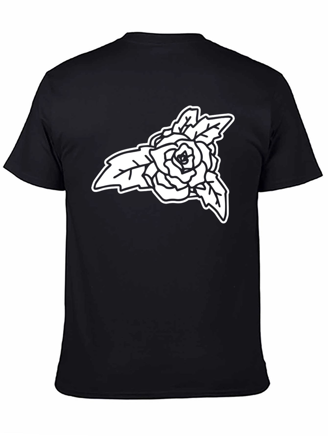 Black Rose Graphic Tee - Stylish Casual Wear