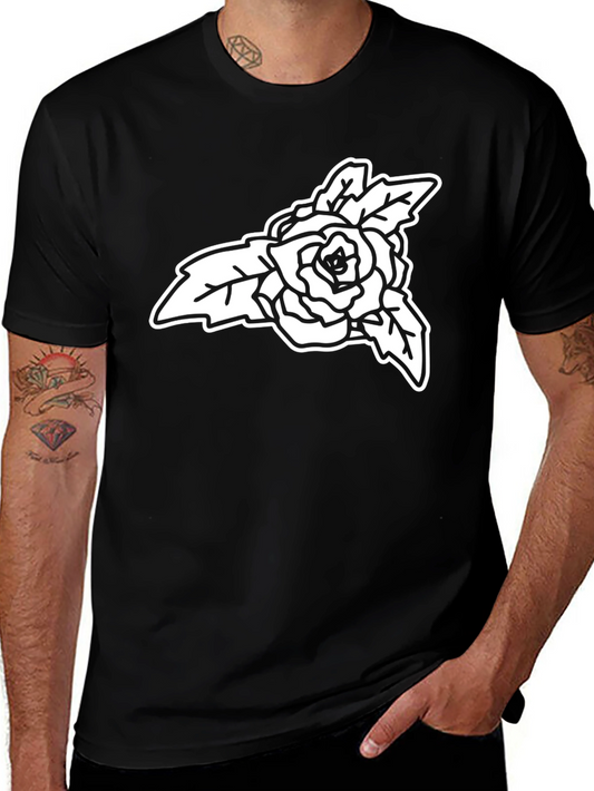 Black Rose Graphic Tee - Stylish Casual Wear