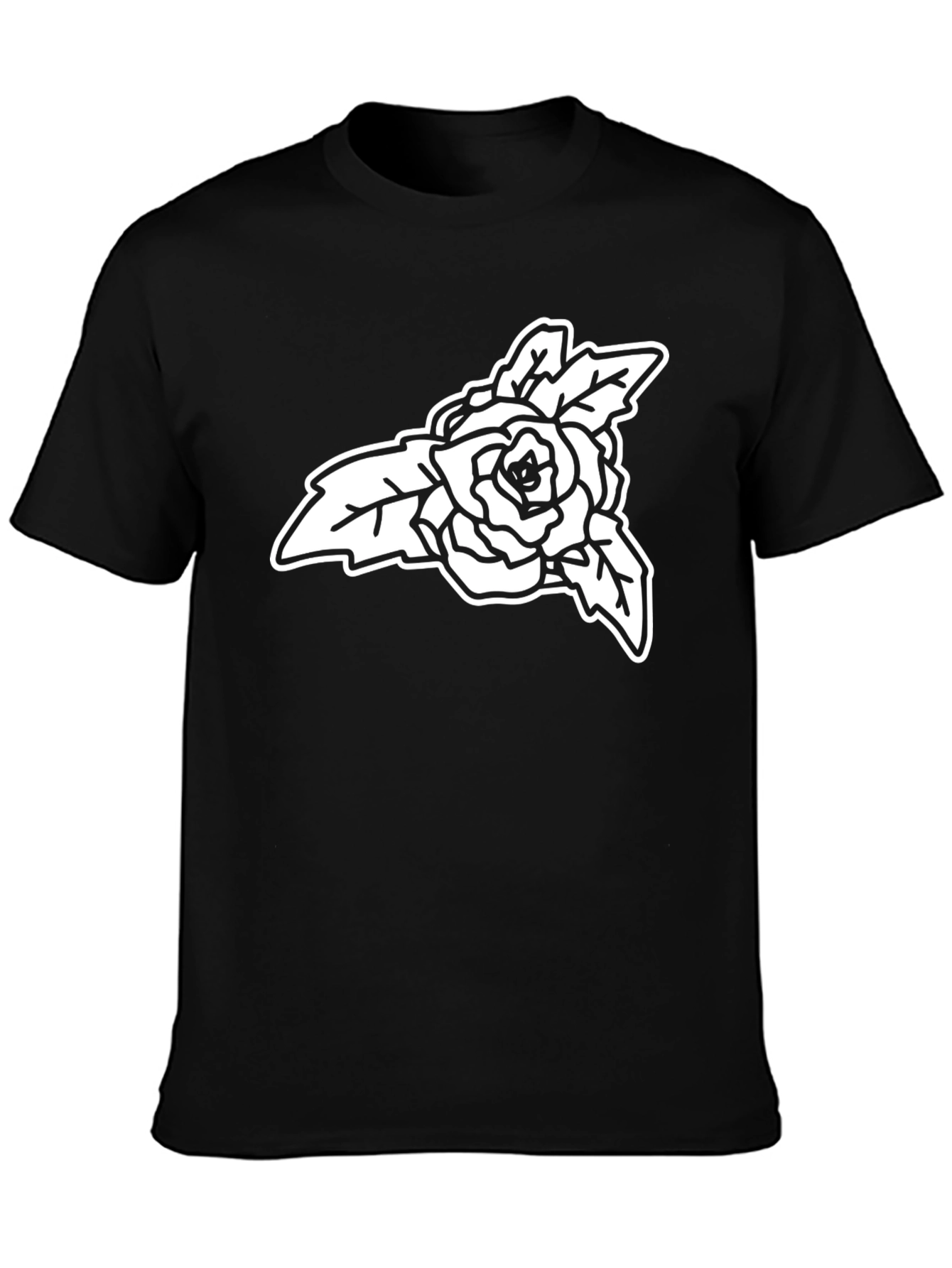Black Rose Graphic Tee - Stylish Casual Wear