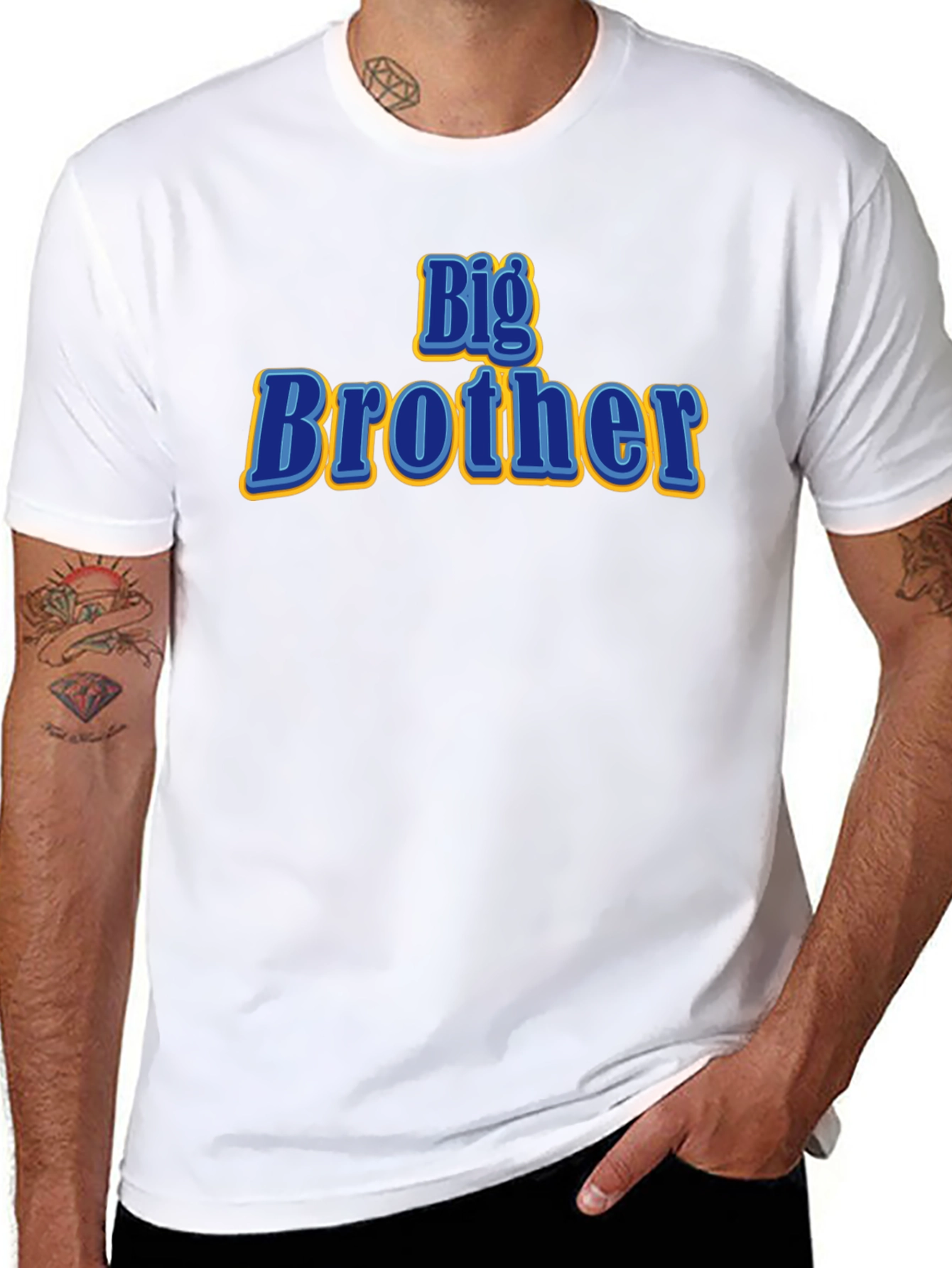 Big Brother Graphic T-Shirt - Black Cotton Tee