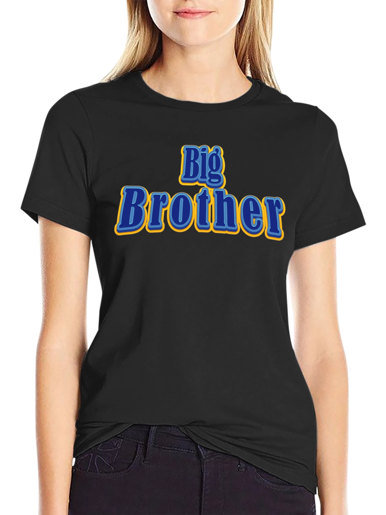 Big Brother Graphic T-Shirt - Black Cotton Tee