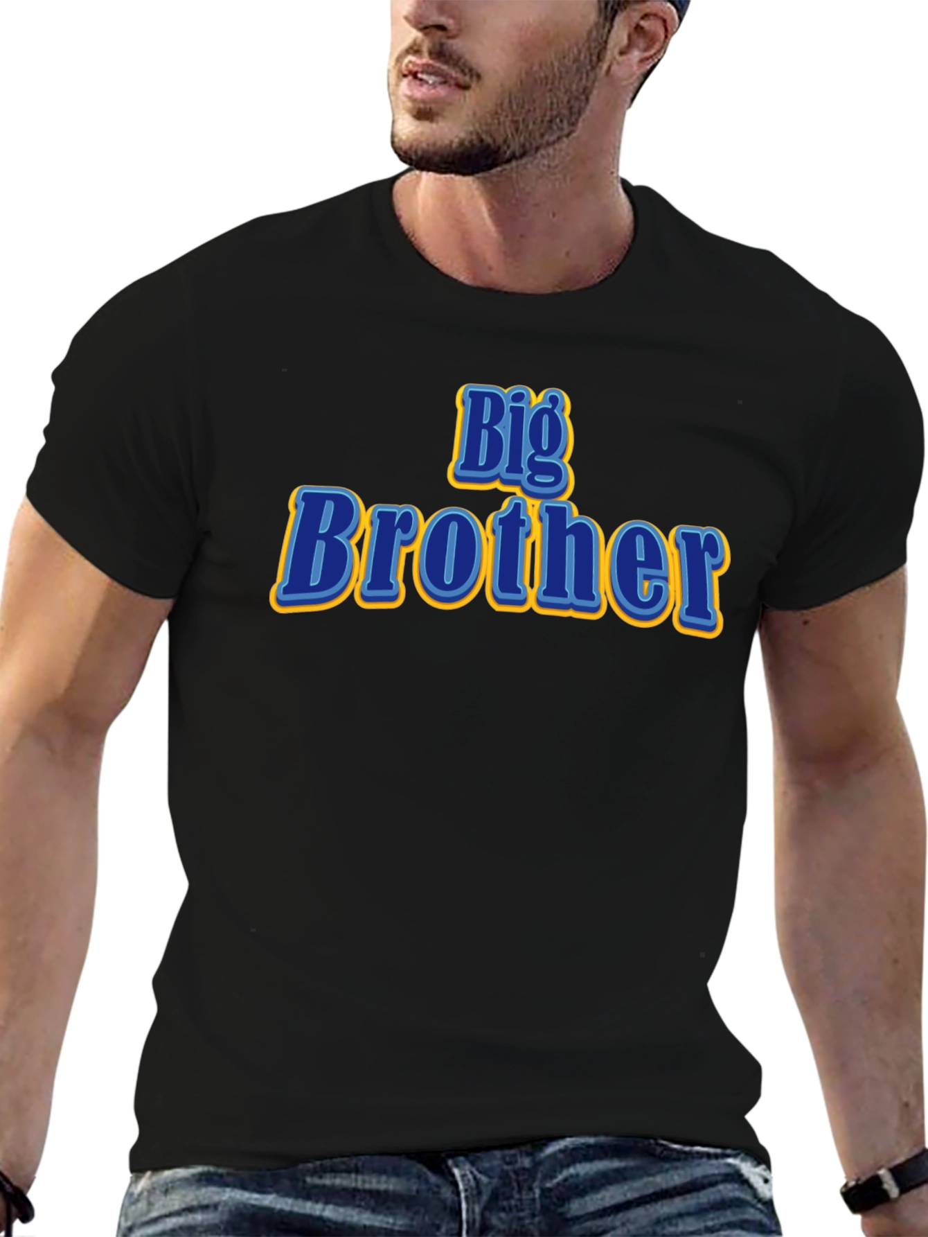 Big Brother Graphic T-Shirt - Black Cotton Tee