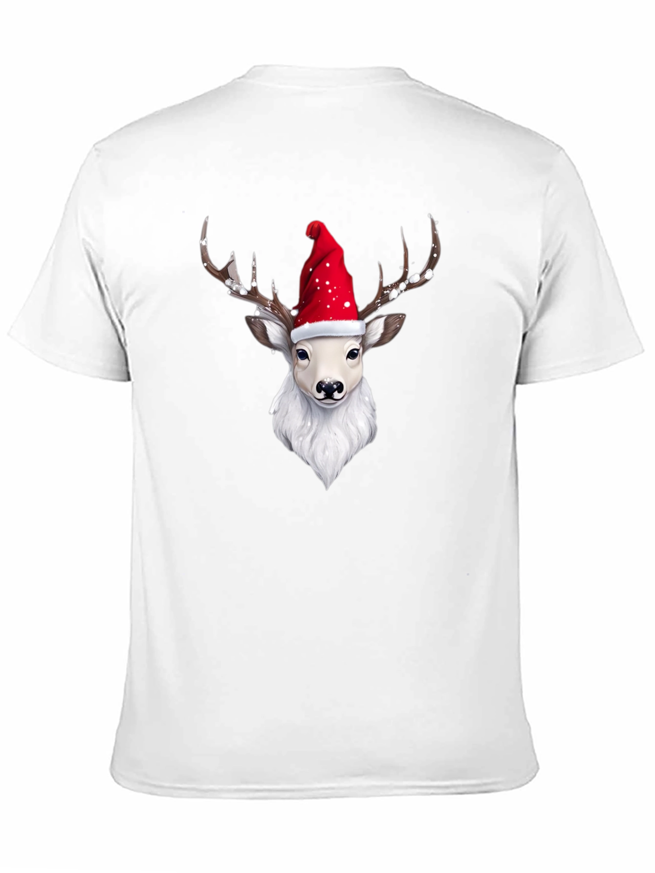 Festive Reindeer Graphic Tee - Holiday Style