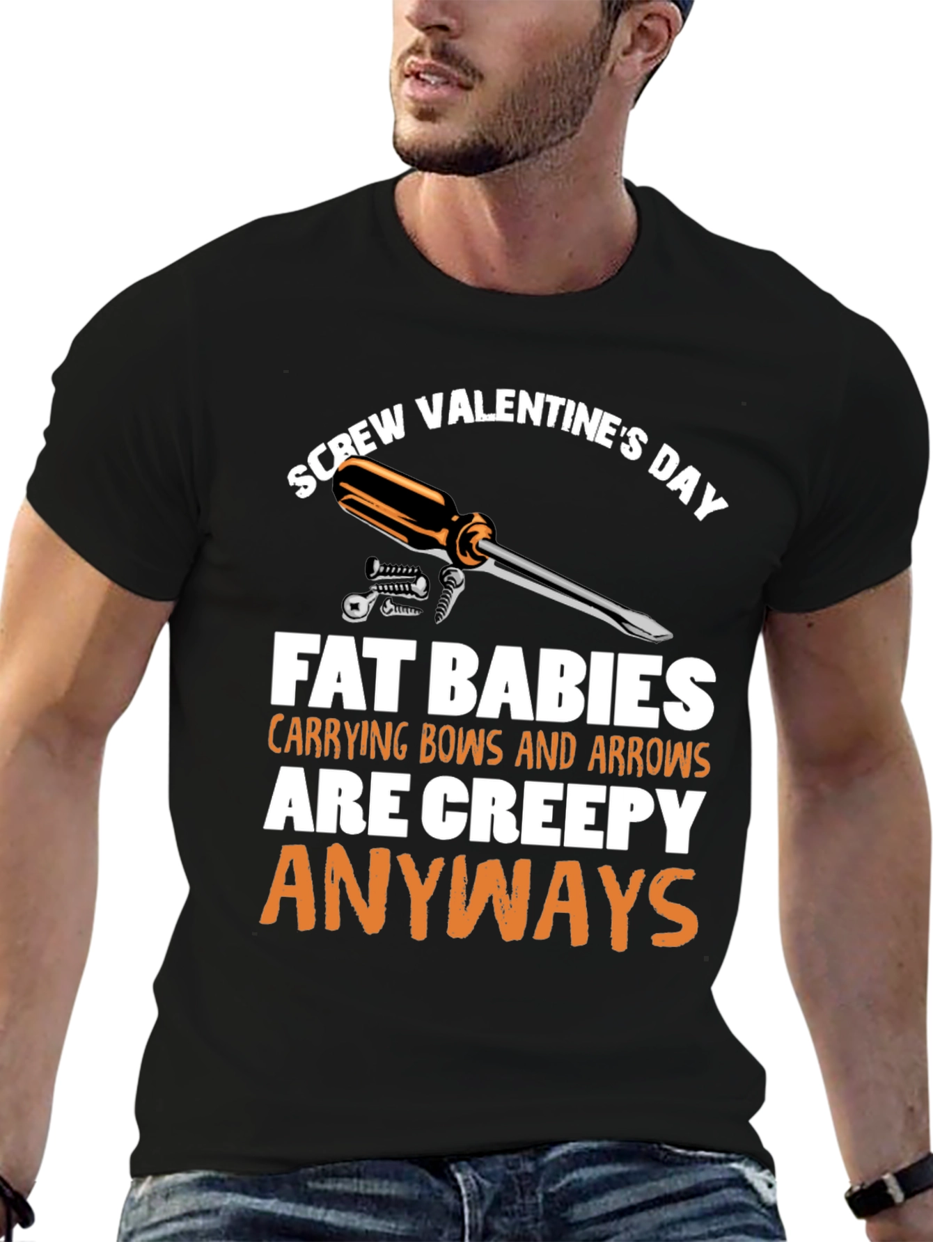 Screw Valentines Day T-Shirt - Funny Anti-Romance Tee
