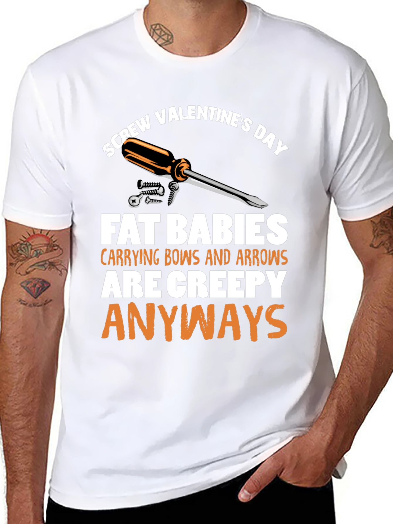 Screw Valentines Day T-Shirt - Funny Anti-Romance Tee