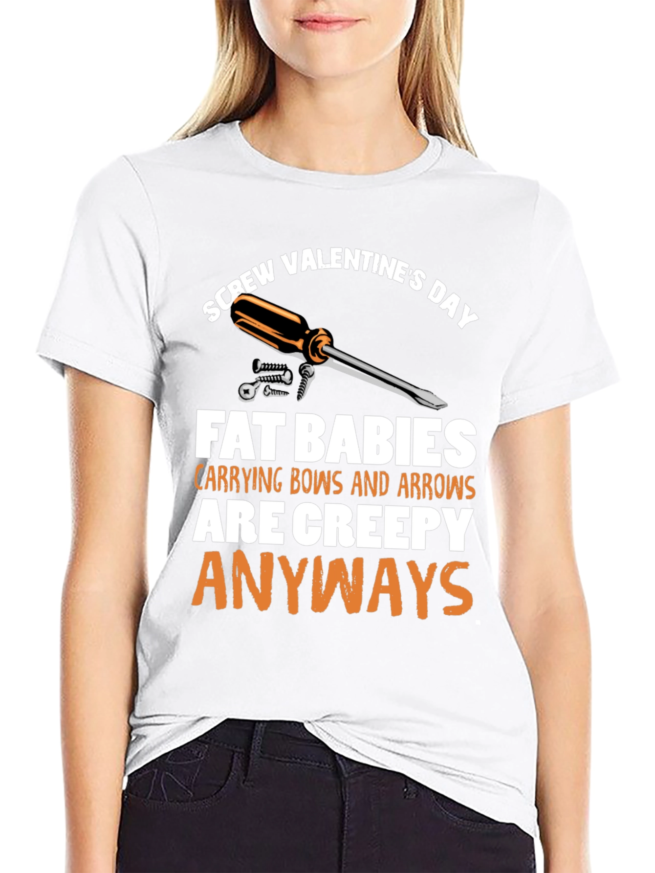Screw Valentines Day T-Shirt - Funny Anti-Romance Tee