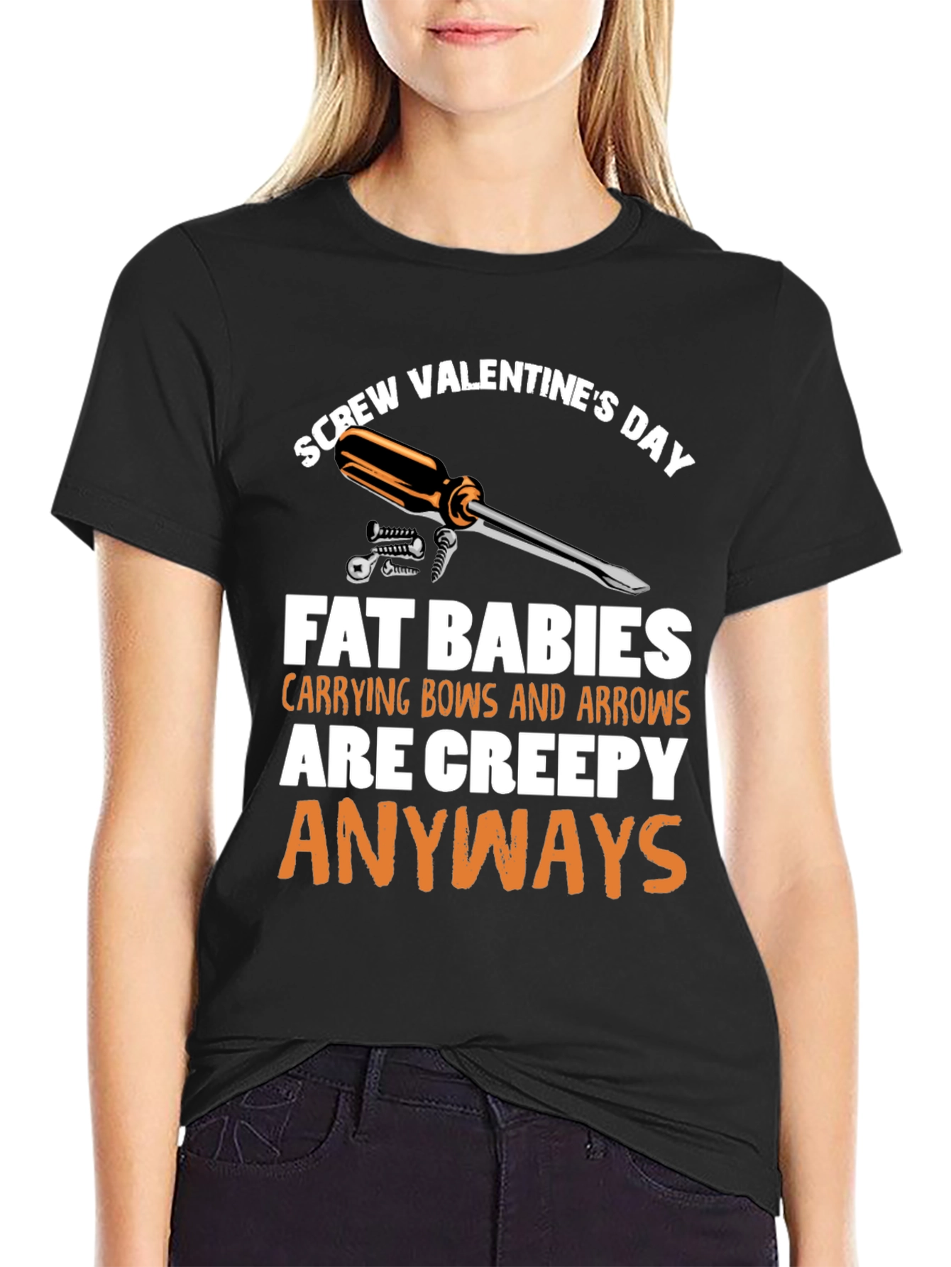 Screw Valentines Day T-Shirt - Funny Anti-Romance Tee