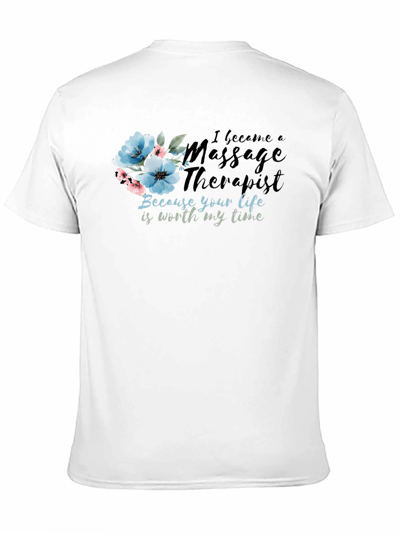 Massage Therapist Floral Graphic Tee