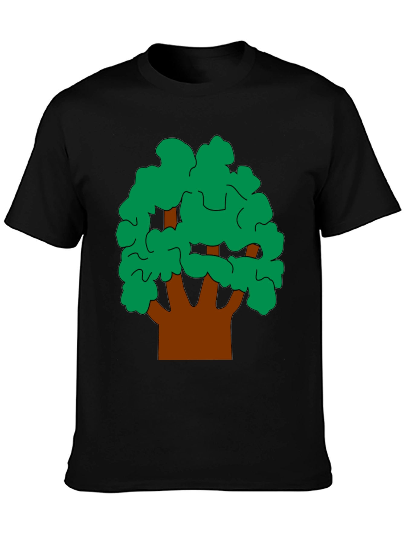 Tree Graphic Tee - Nature Inspired Black T-Shirt