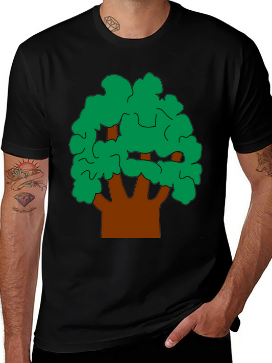 Tree Graphic Tee - Nature Inspired Black T-Shirt