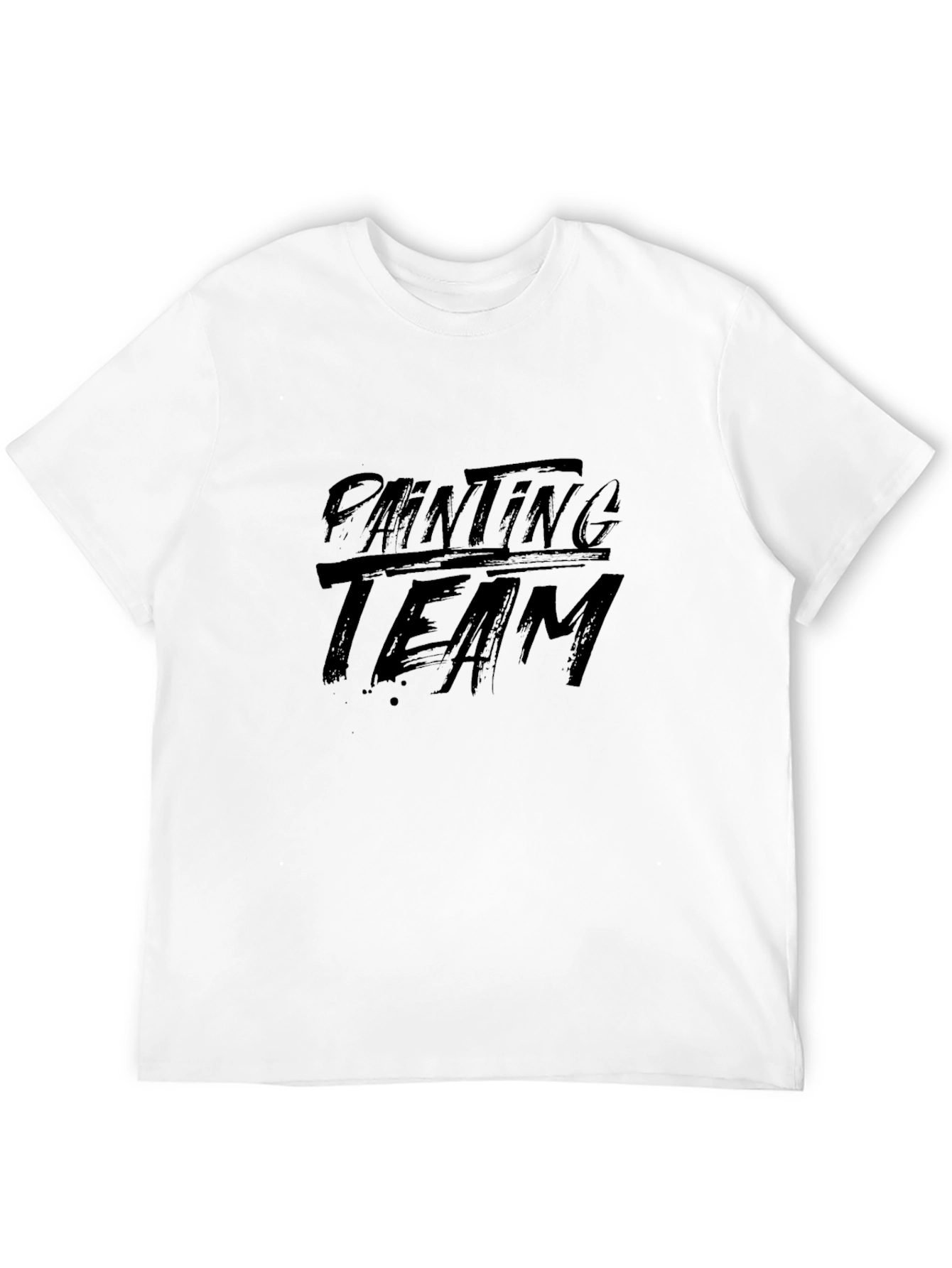 Painting Team Black Graphic T-Shirt