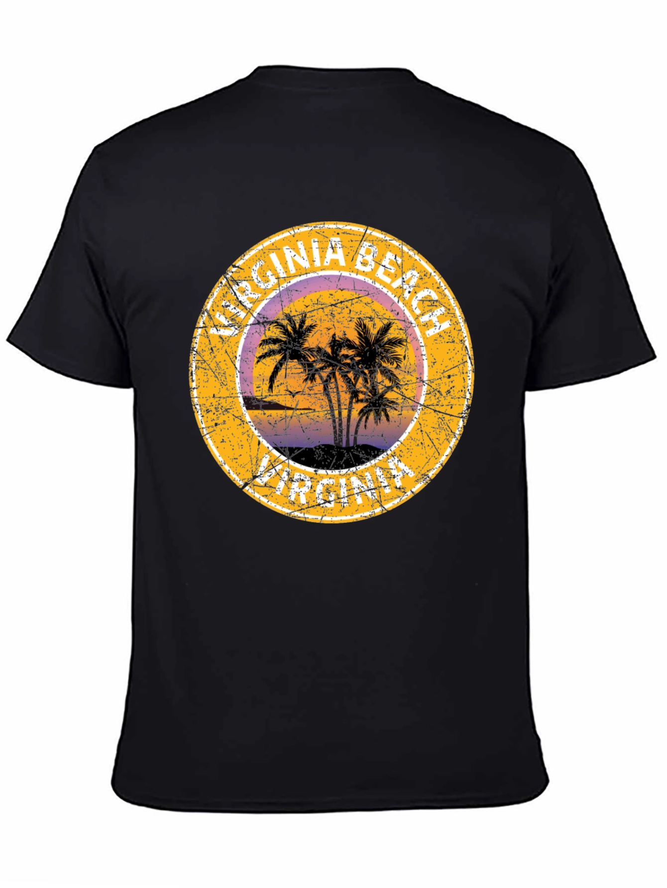 Virginia Beach T-Shirt with Palm Trees
