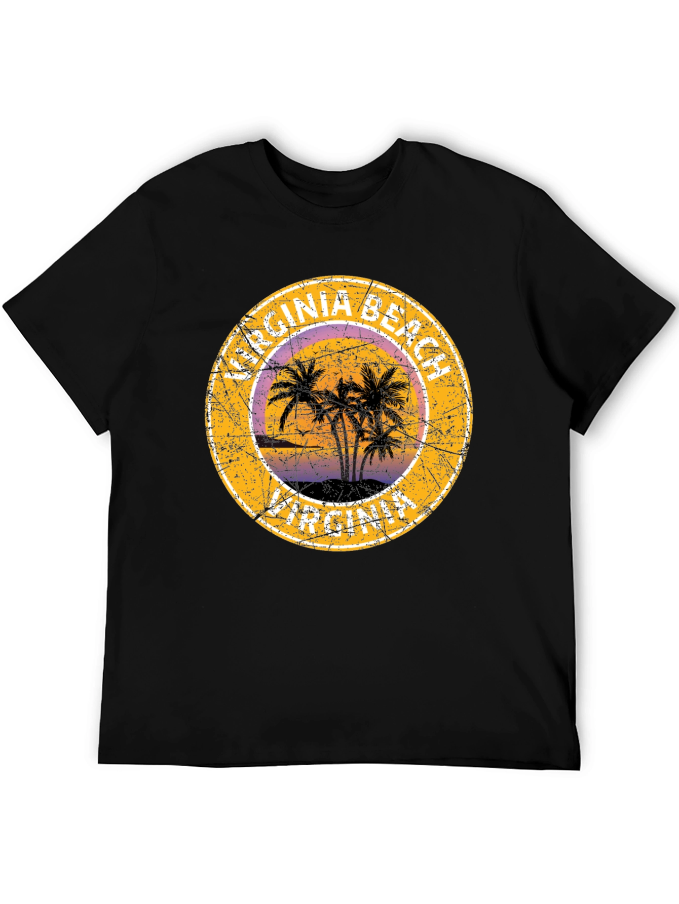 Virginia Beach T-Shirt with Palm Trees