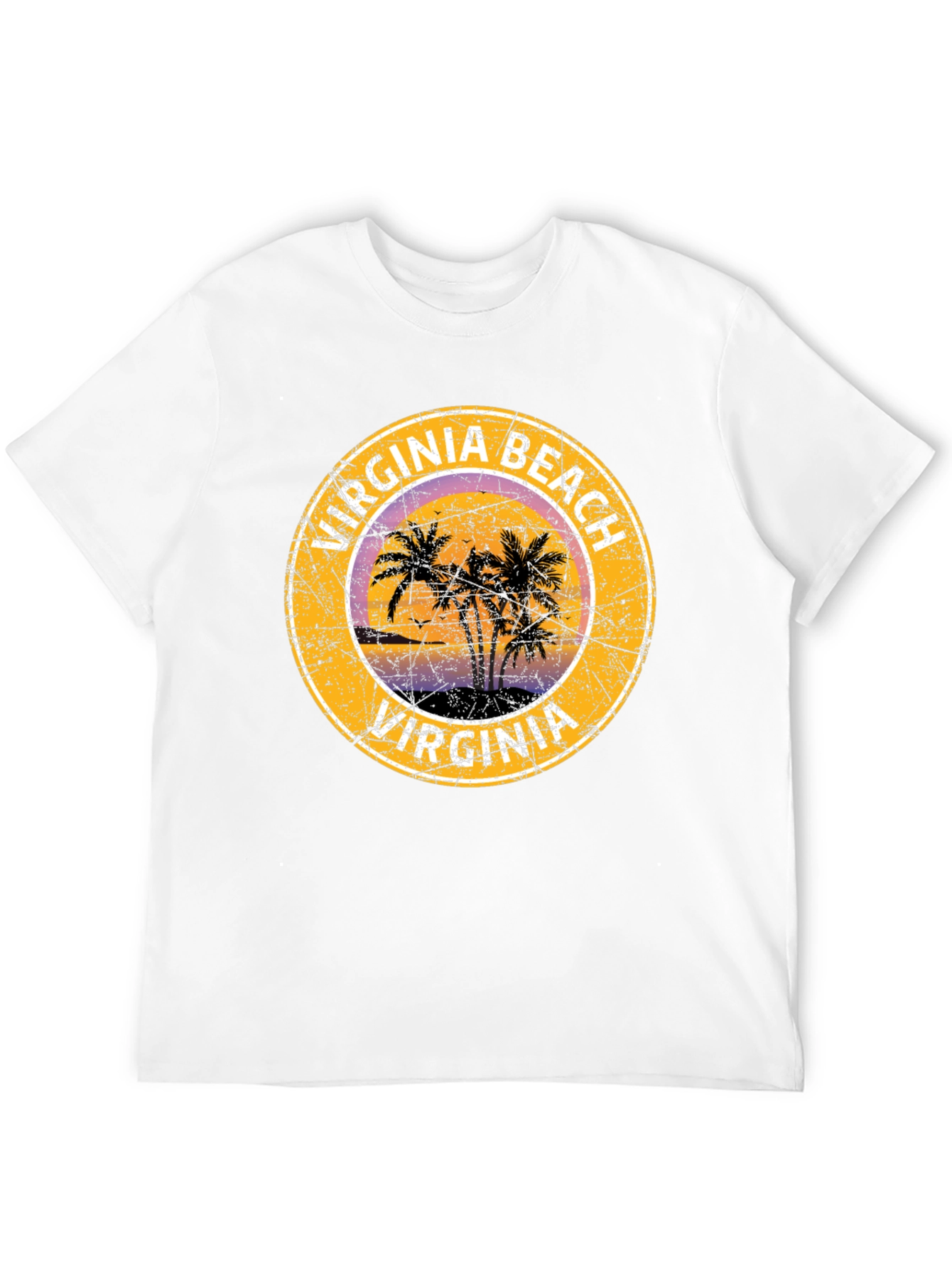 Virginia Beach T-Shirt with Palm Trees