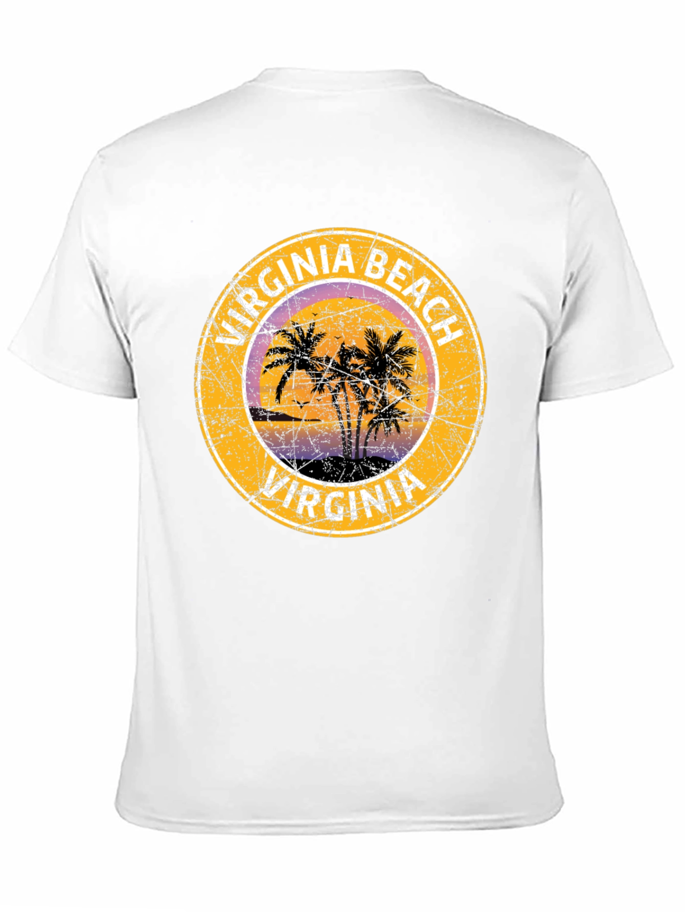 Virginia Beach T-Shirt with Palm Trees