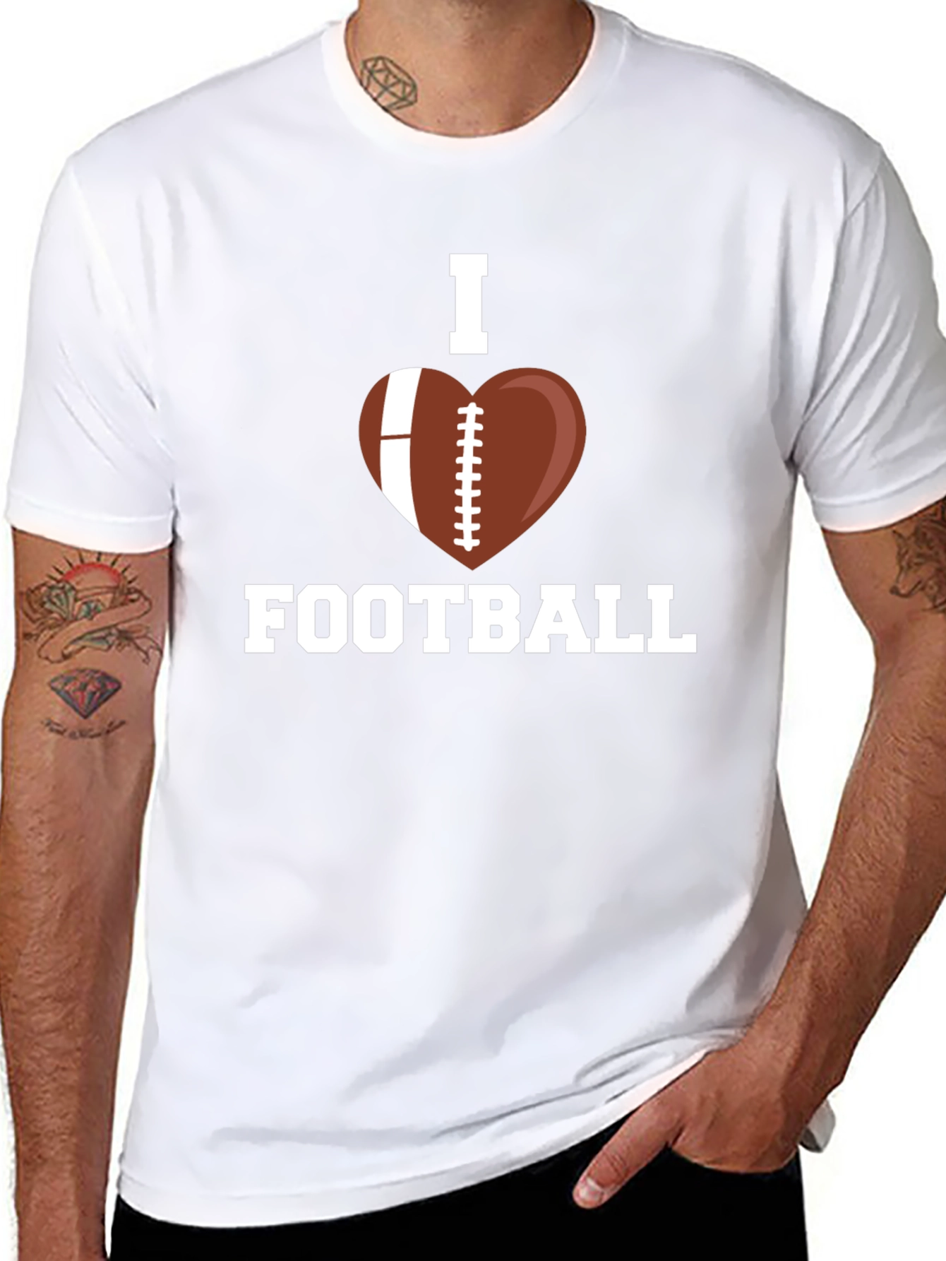 I Heart Football Graphic T-Shirt