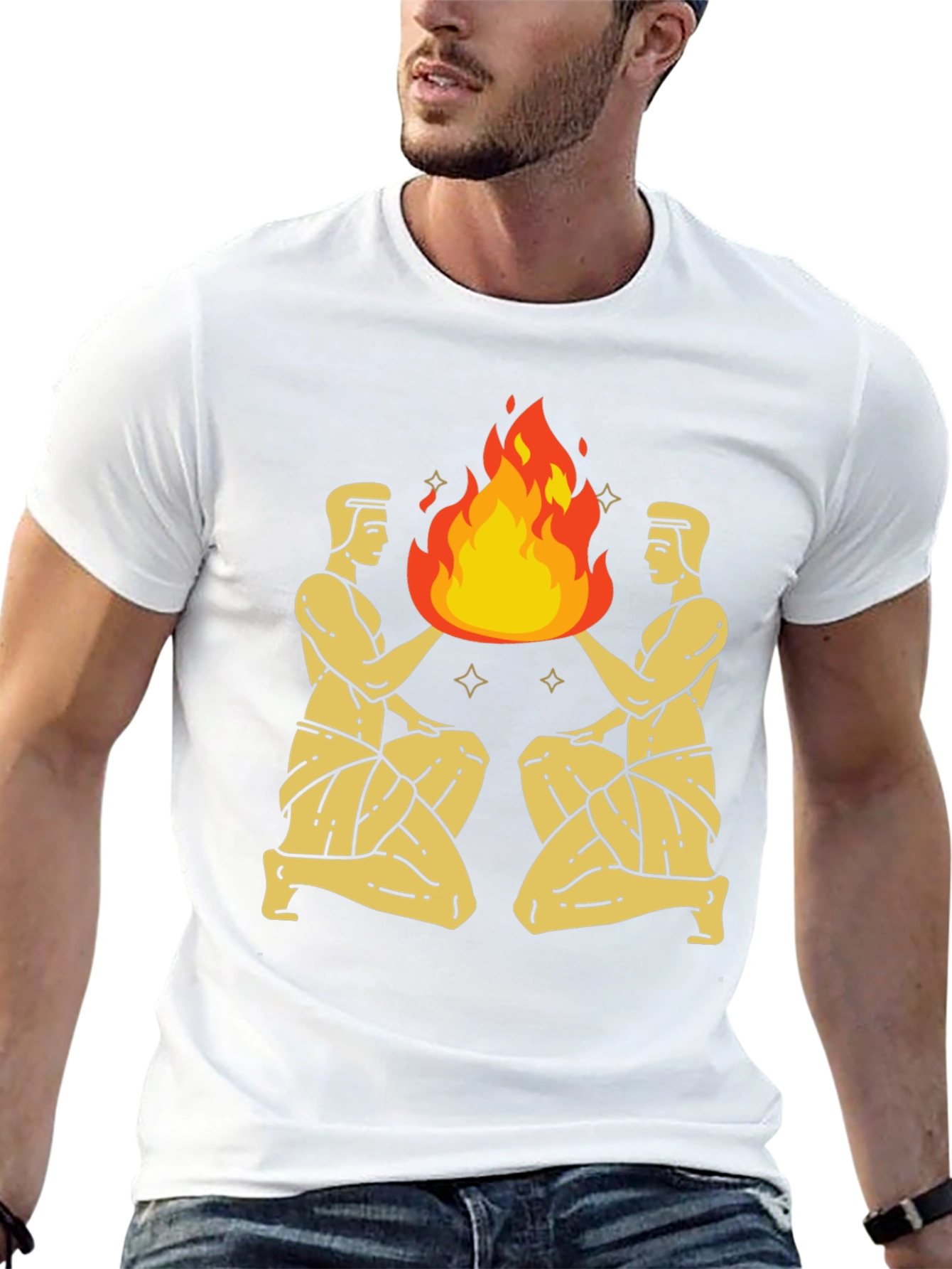 Gemini Fire Graphic Tee