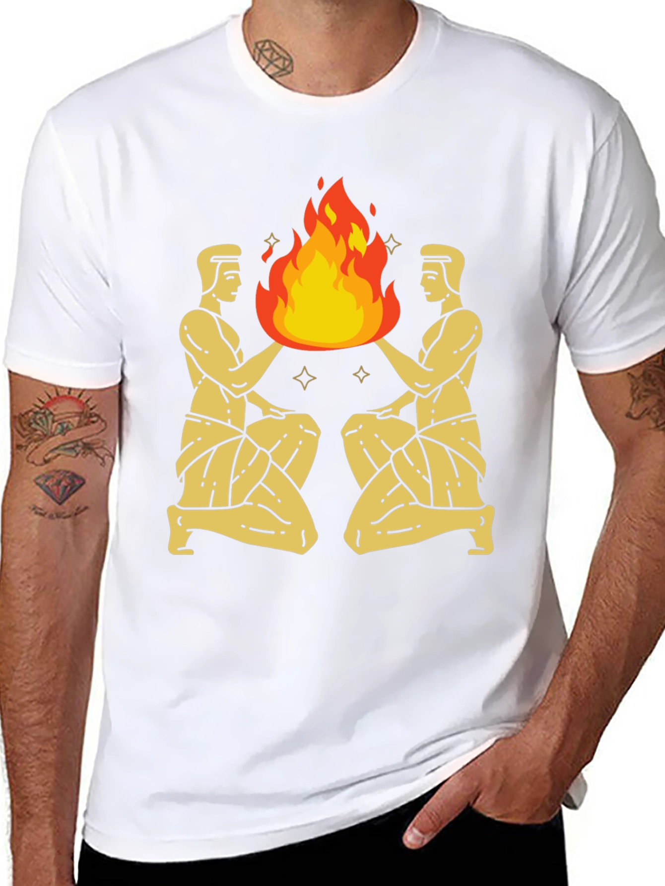 Gemini Fire Graphic Tee