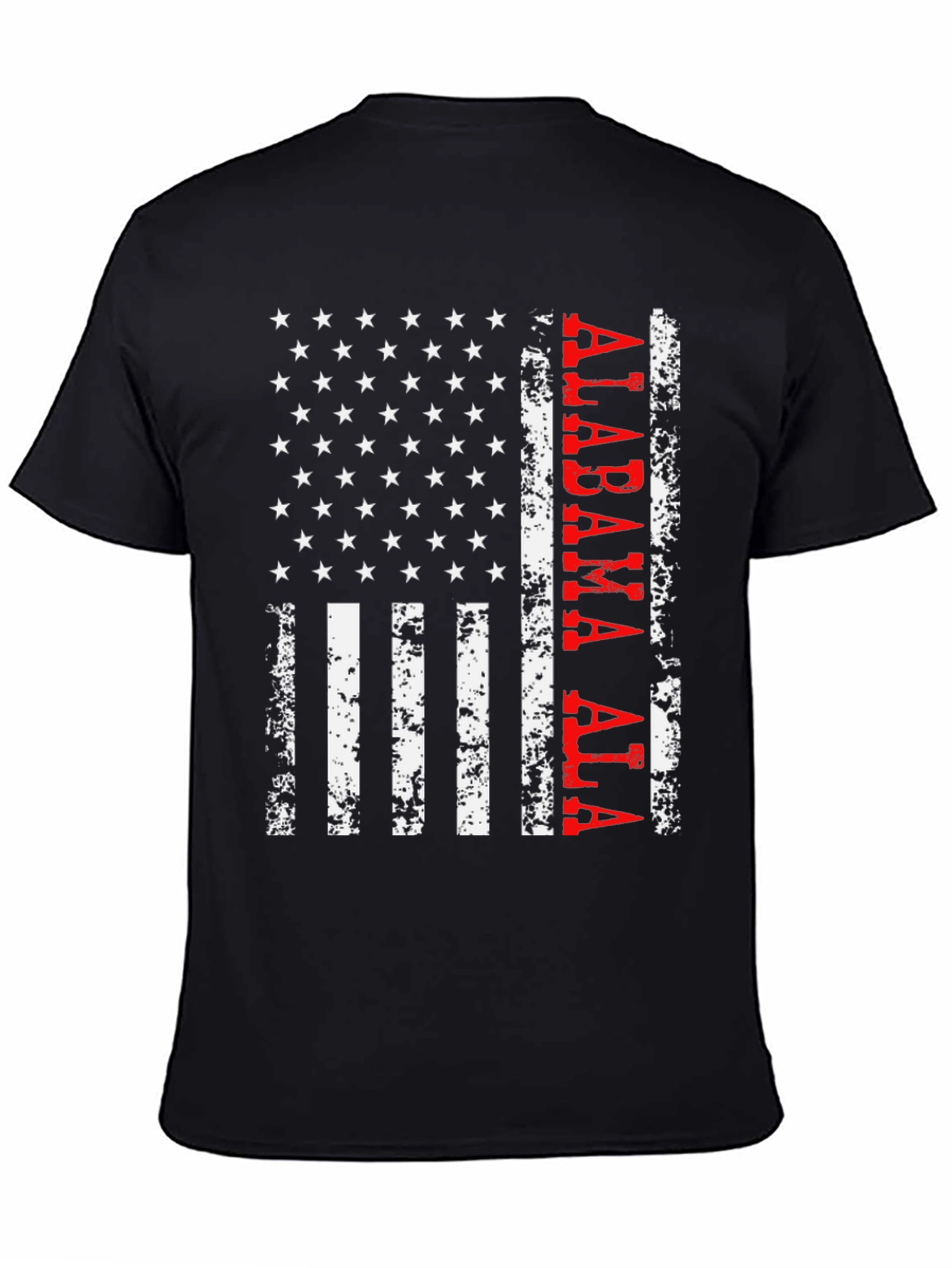 Alabama Flag Graphic T-Shirt - Distressed Print