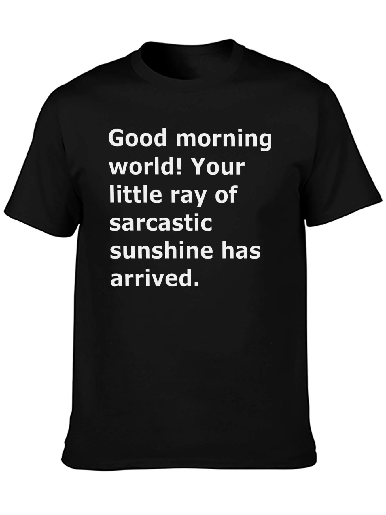 Sarcastic Sunshine Graphic Tee - Black