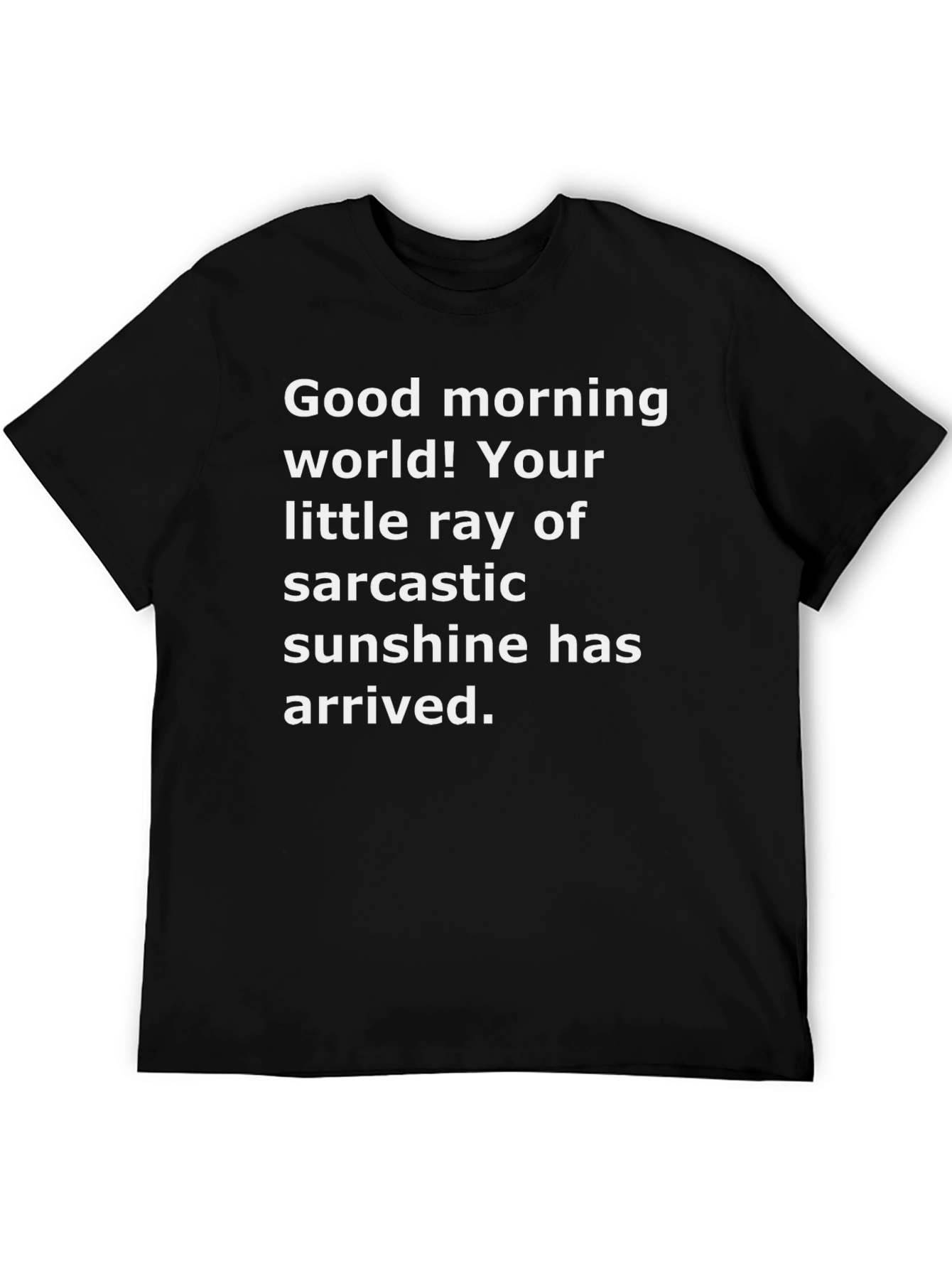 Sarcastic Sunshine Graphic Tee - Black