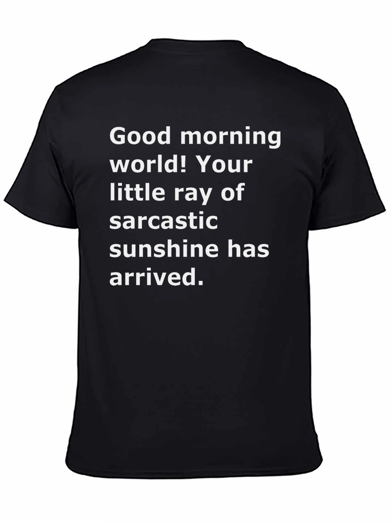 Sarcastic Sunshine Graphic Tee - Black
