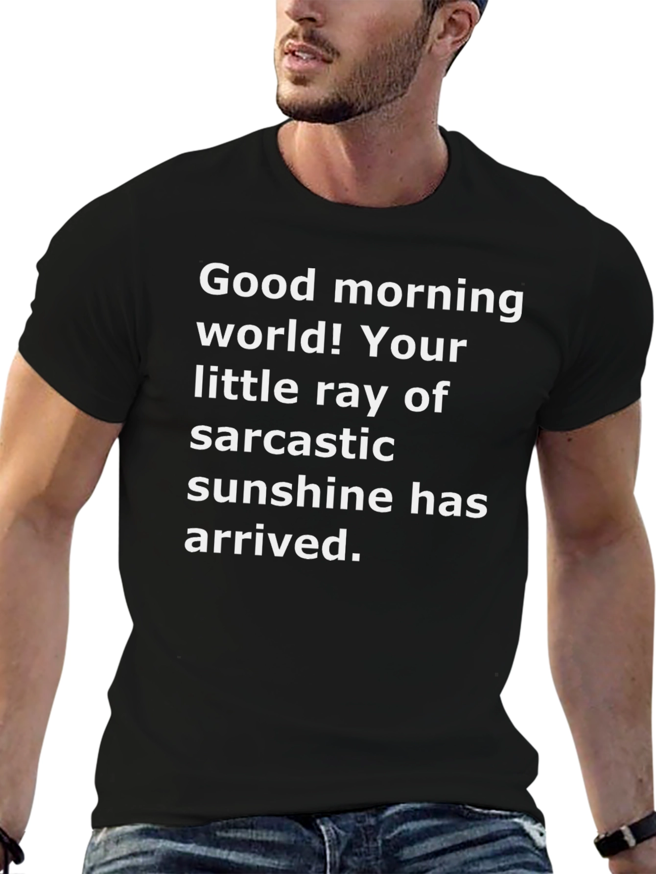 Sarcastic Sunshine Graphic Tee - Black