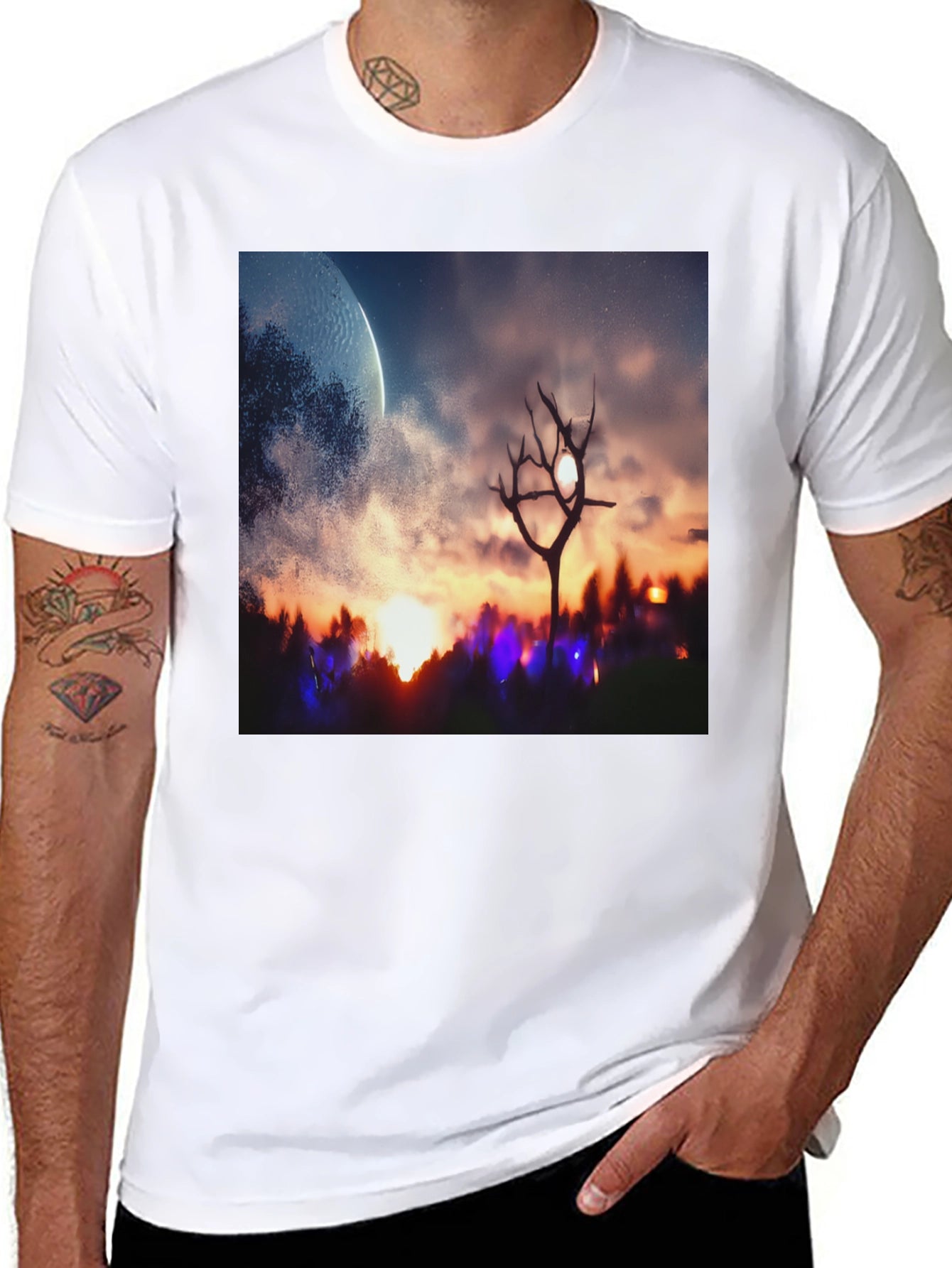 Otherworldly Sunset Graphic Tee