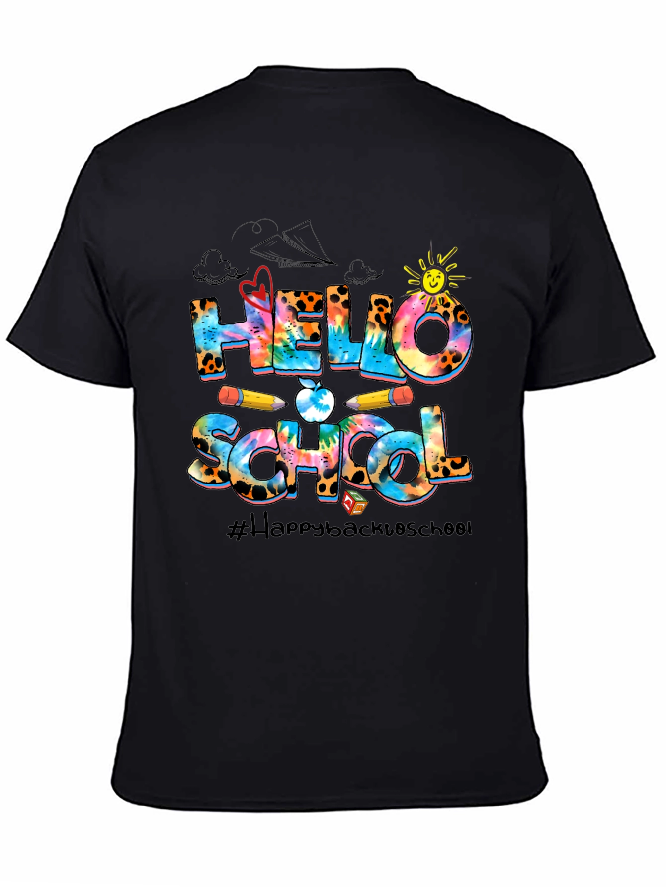 Hello School Graphic T-Shirt Back To School