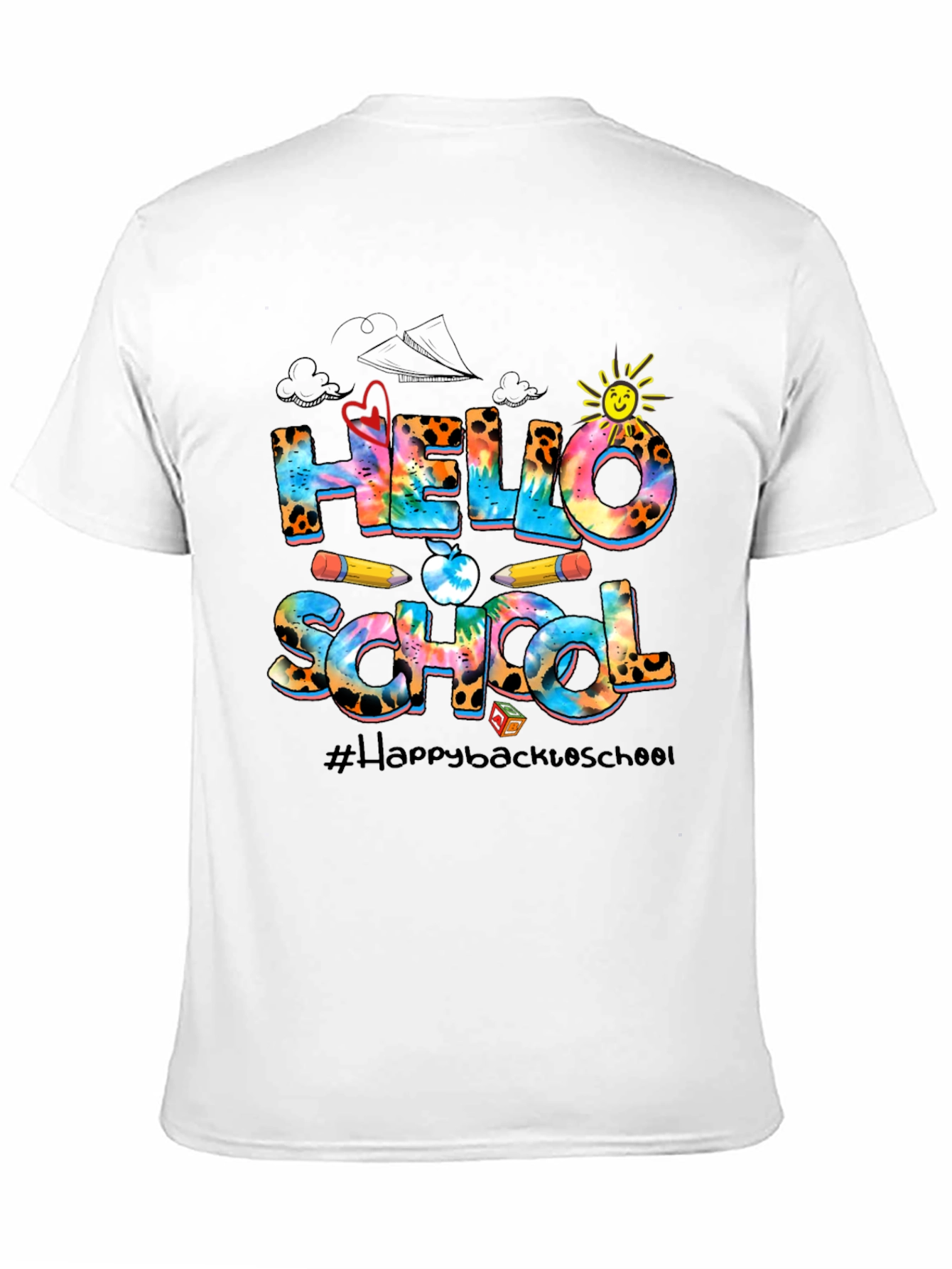 Hello School Graphic T-Shirt Back To School