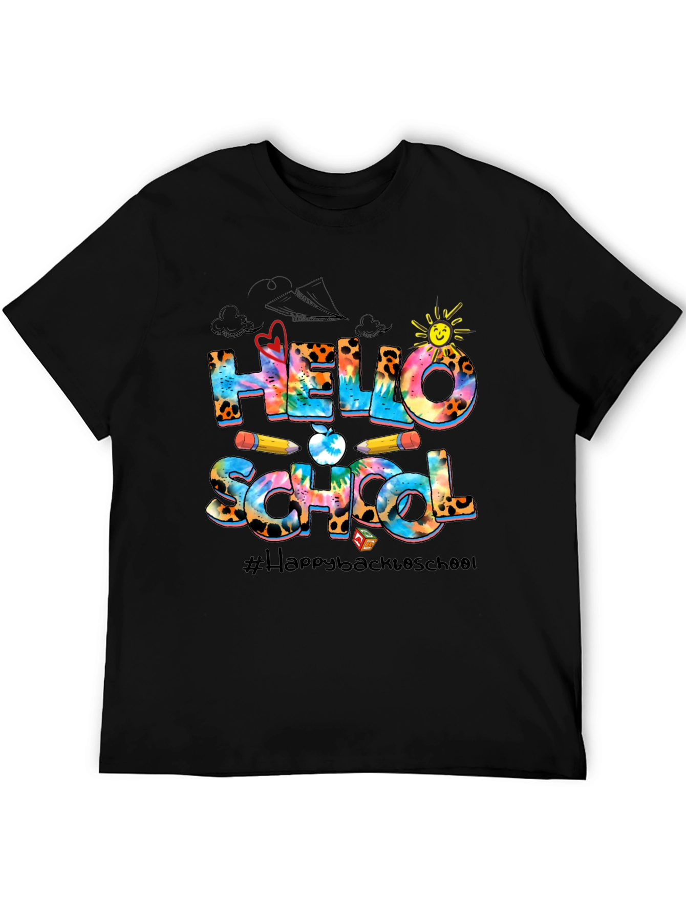 Hello School Graphic T-Shirt Back To School