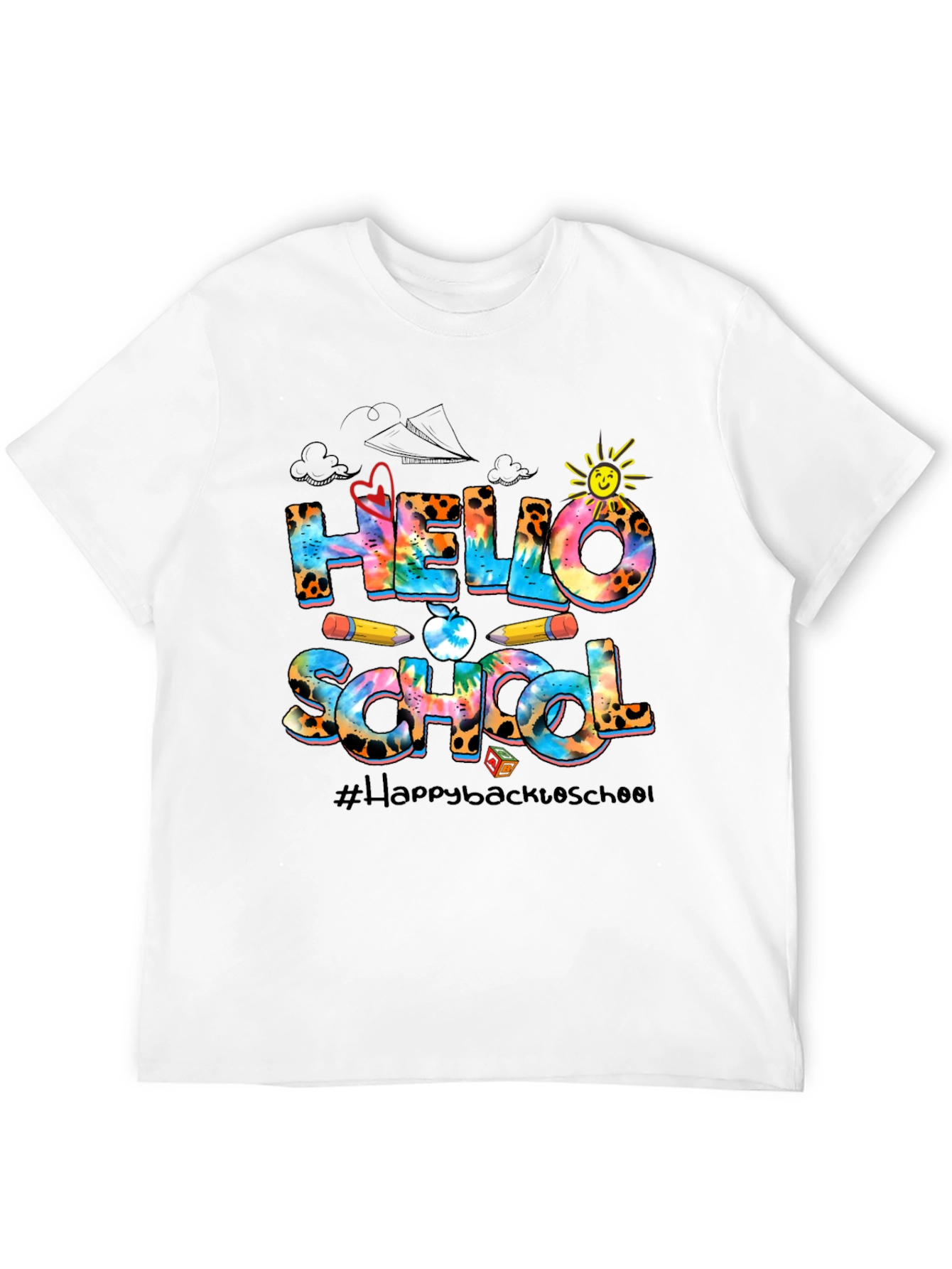 Hello School Graphic T-Shirt Back To School