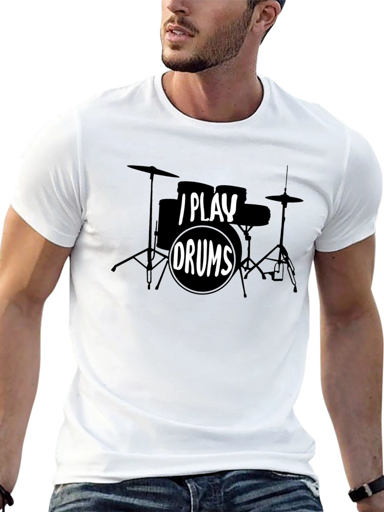 I Play Drums Graphic T-Shirt