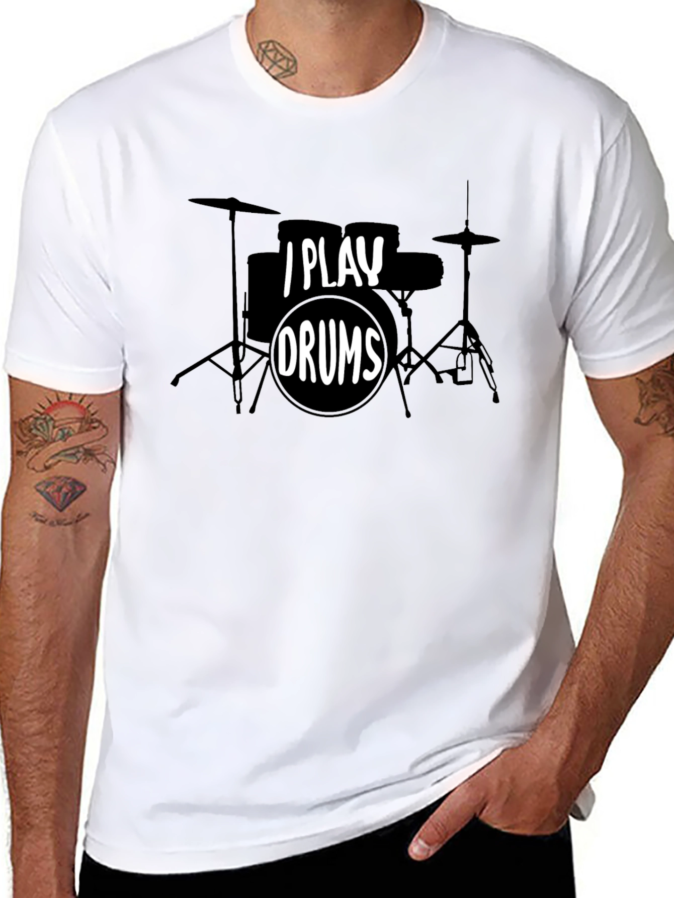 I Play Drums Graphic T-Shirt