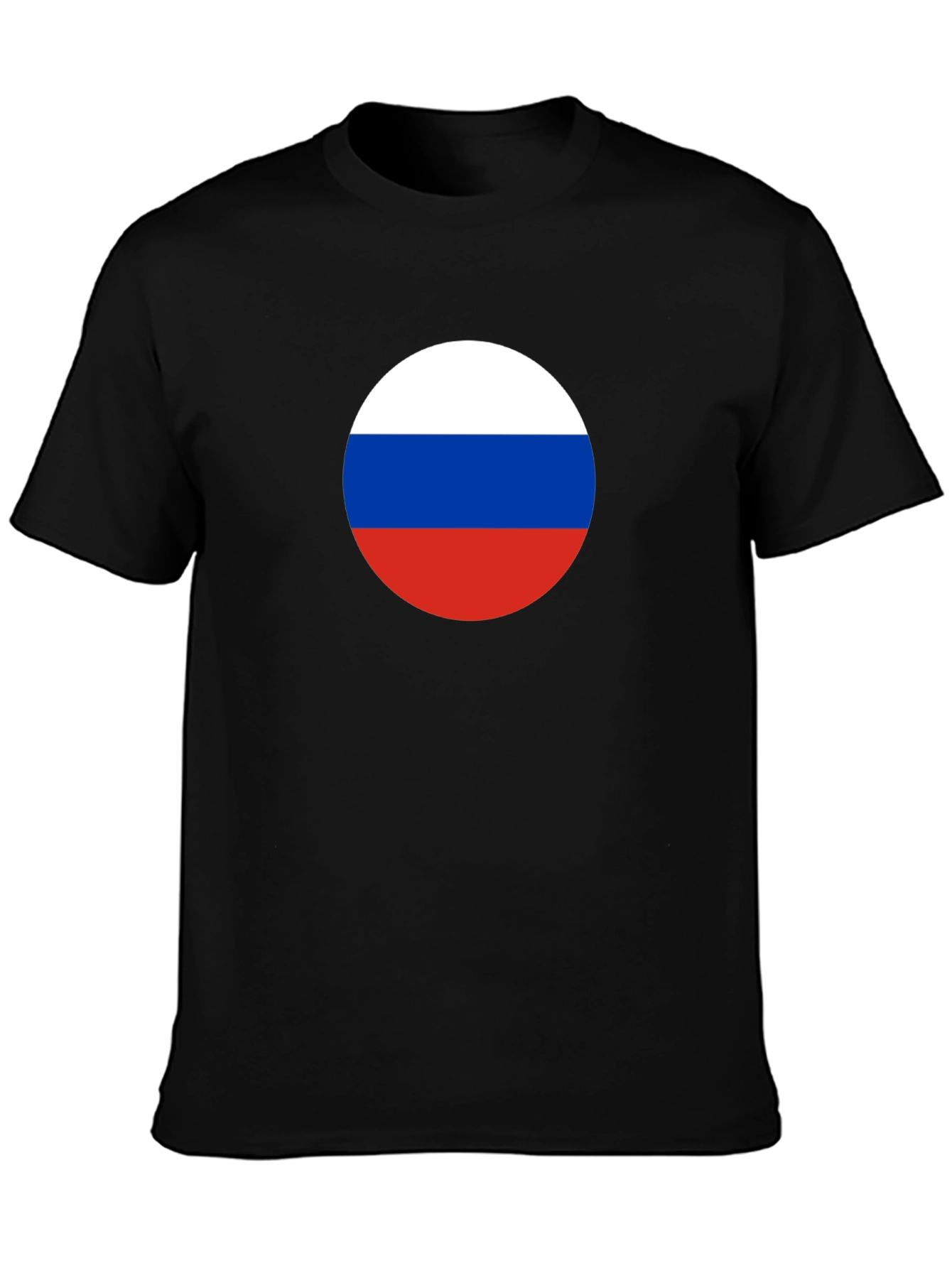 Russian Flag T-Shirt - Round Design