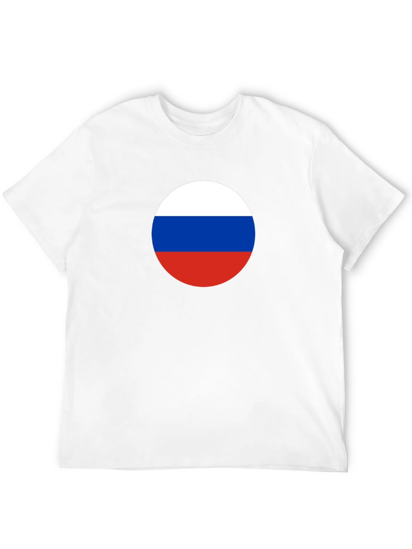 Russian Flag T-Shirt - Round Design
