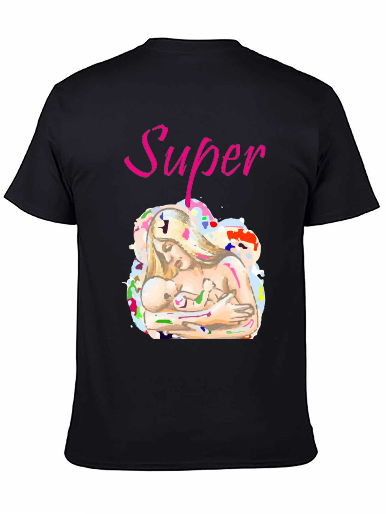 Super Mom Graphic Tee - Breastfeeding Support