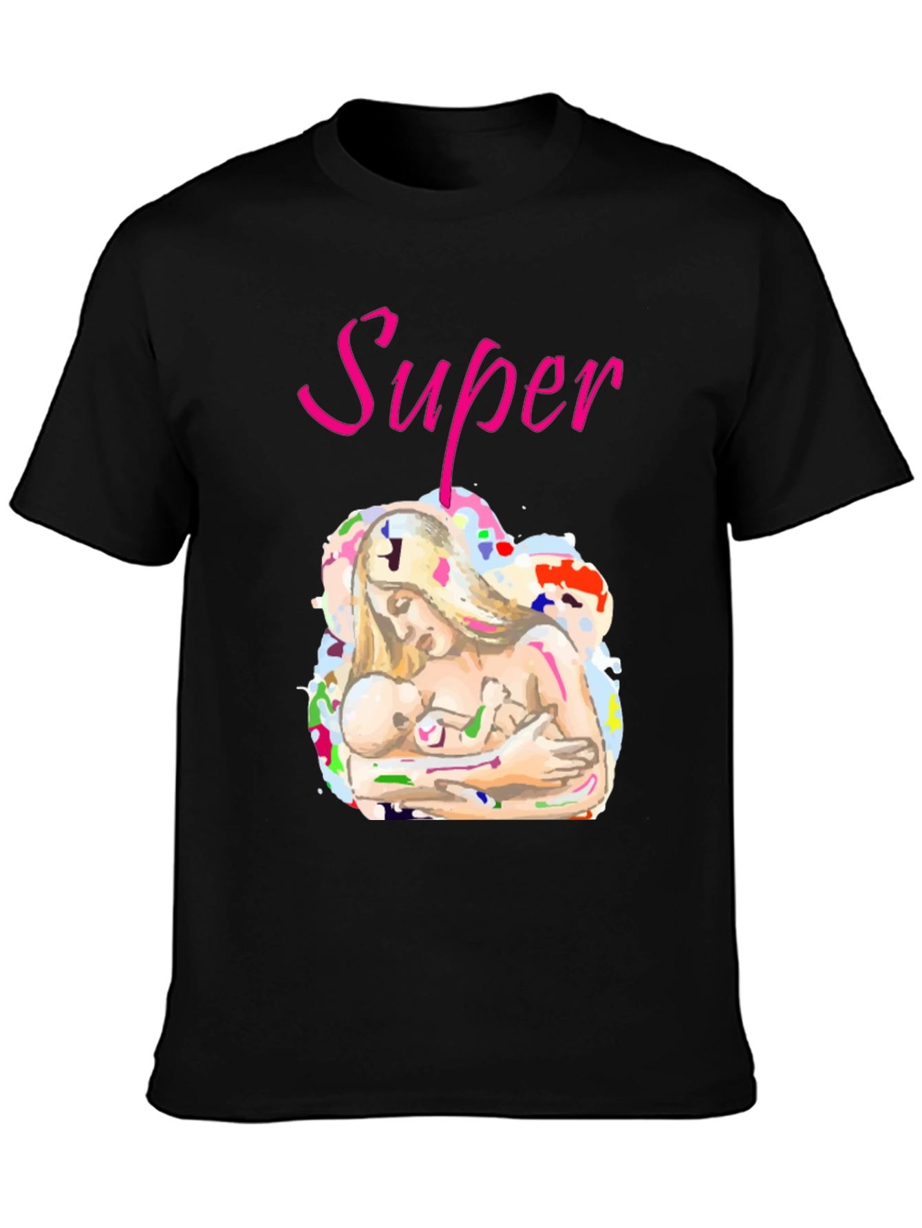Super Mom Graphic Tee - Breastfeeding Support