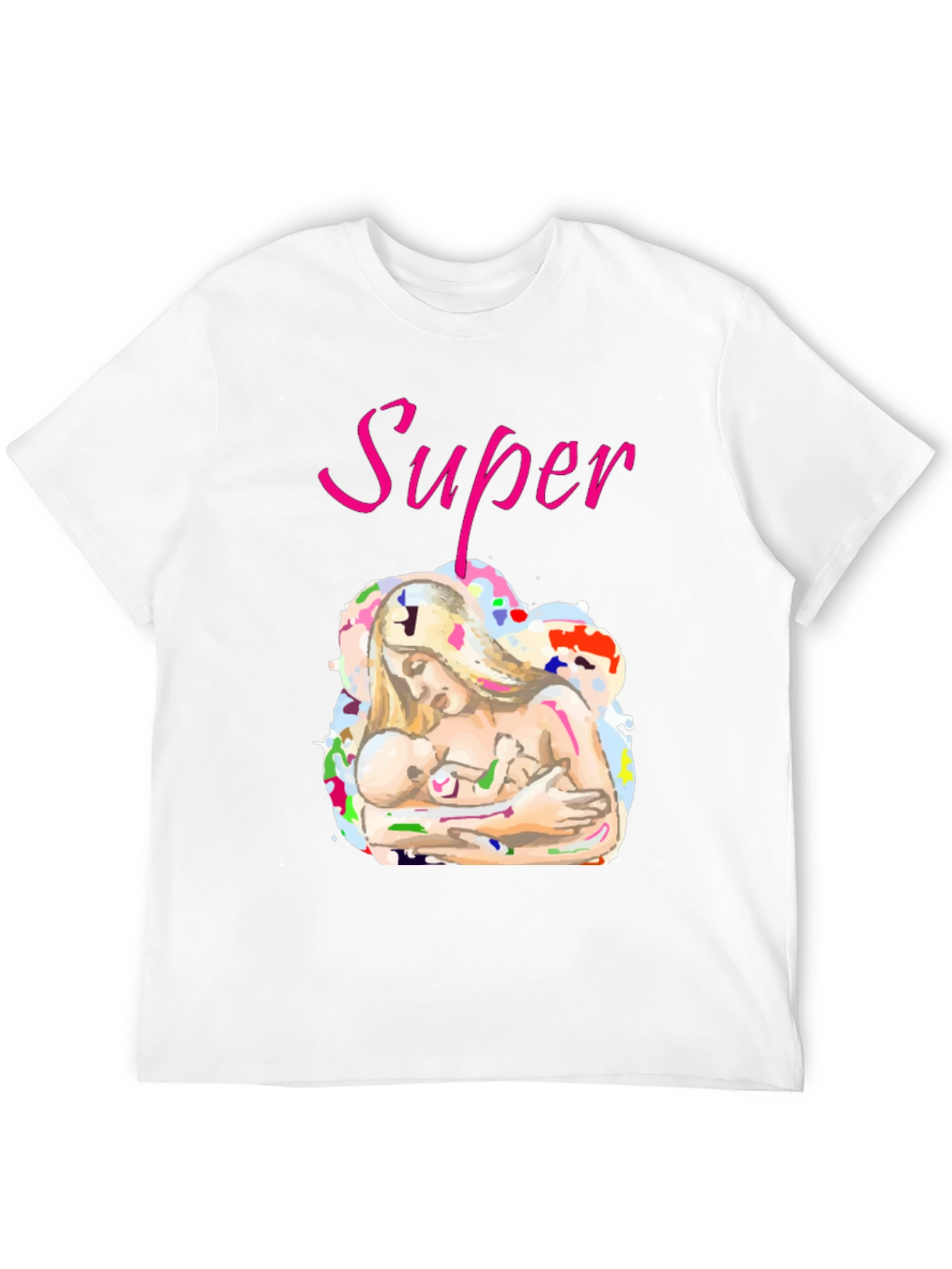 Super Mom Graphic Tee - Breastfeeding Support