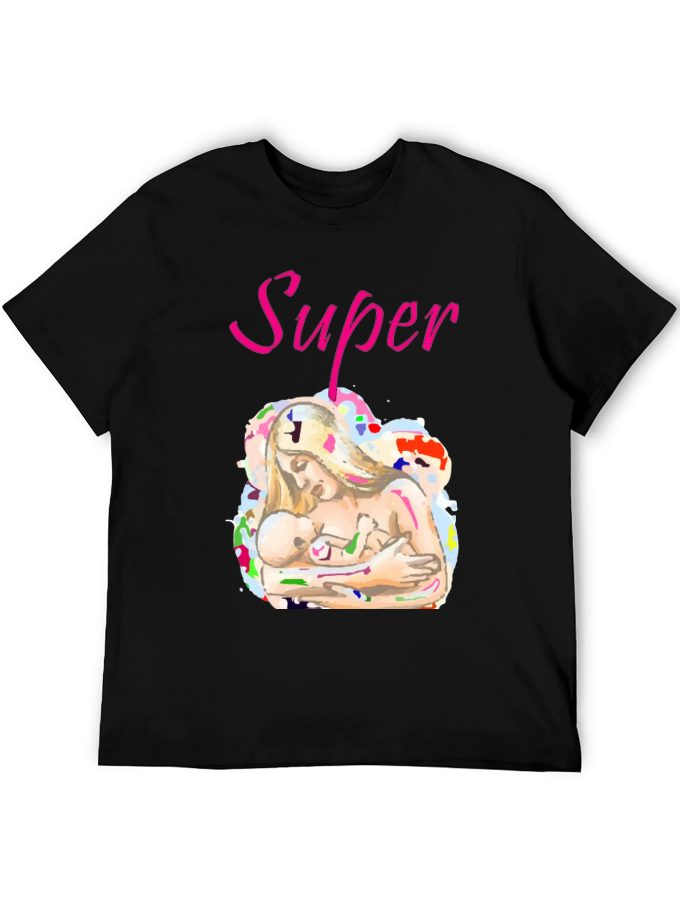 Super Mom Graphic Tee - Breastfeeding Support