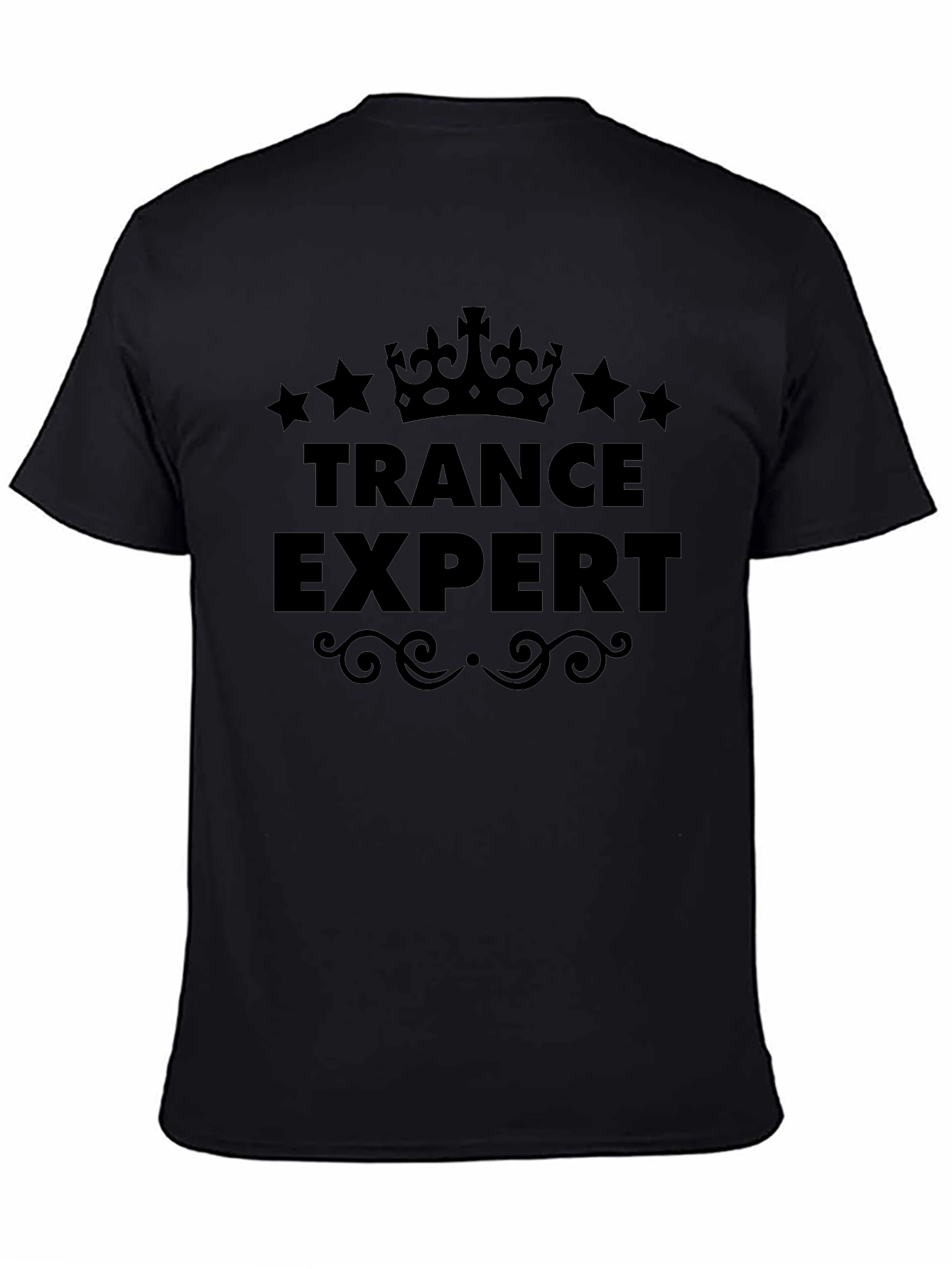 Trance Expert Black Graphic Tee Shirt