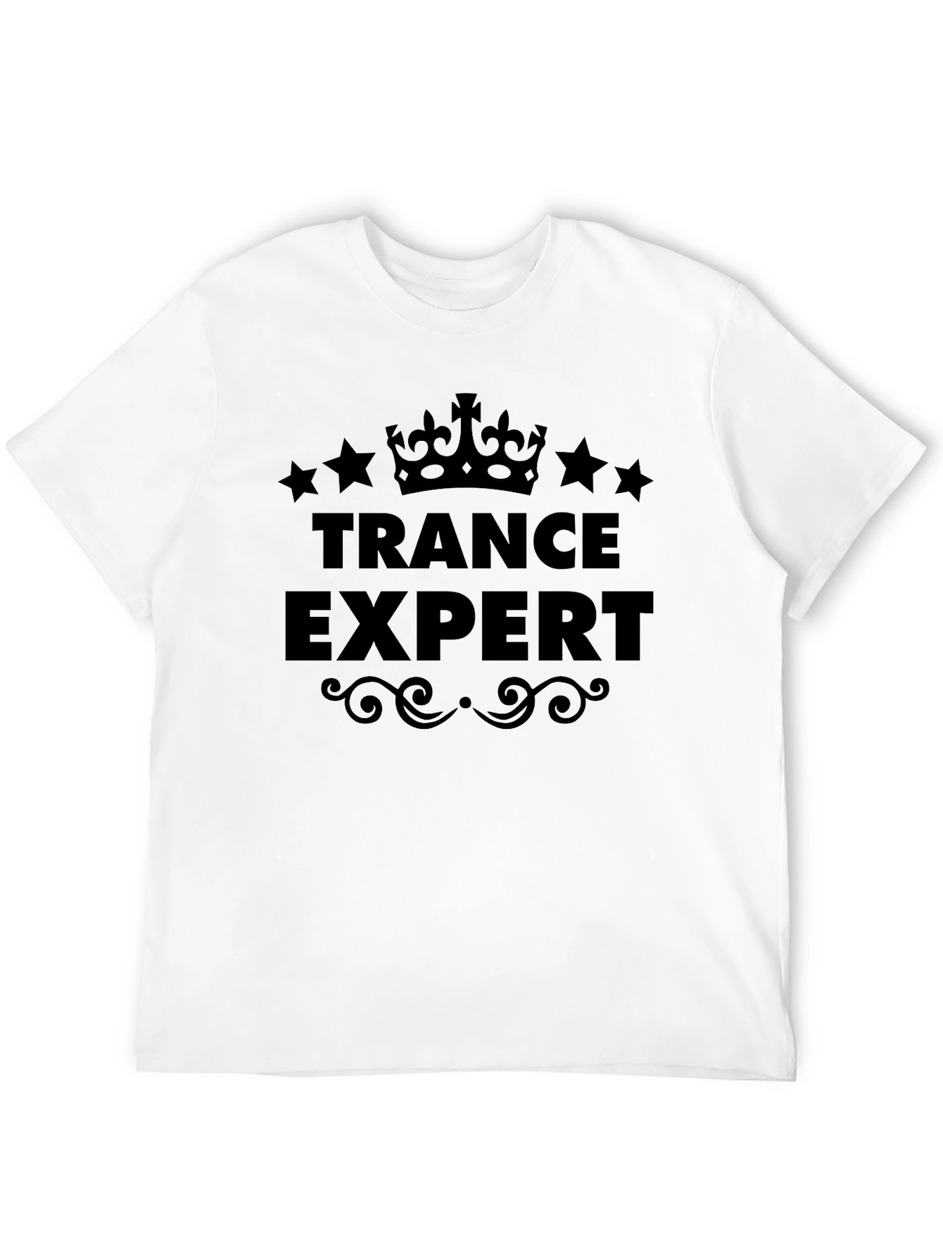Trance Expert Black Graphic Tee Shirt