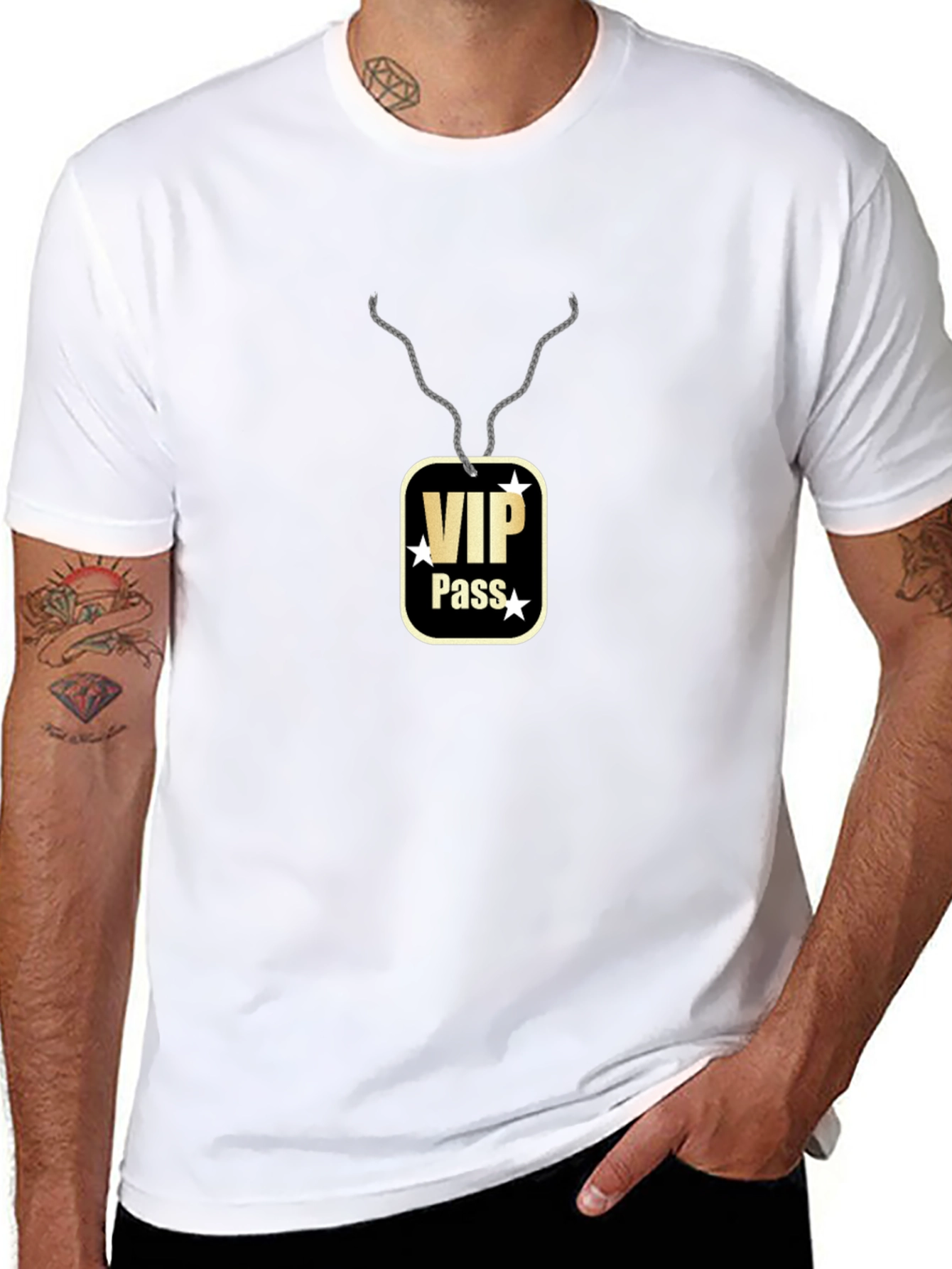 VIP Pass Graphic T-Shirt - Premium Quality Cotton
