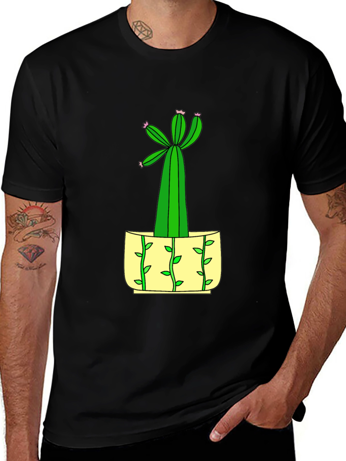 Cactus Graphic Tee - Unique Plant Lover Gift