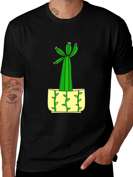 Cactus Graphic Tee - Unique Plant Lover Gift