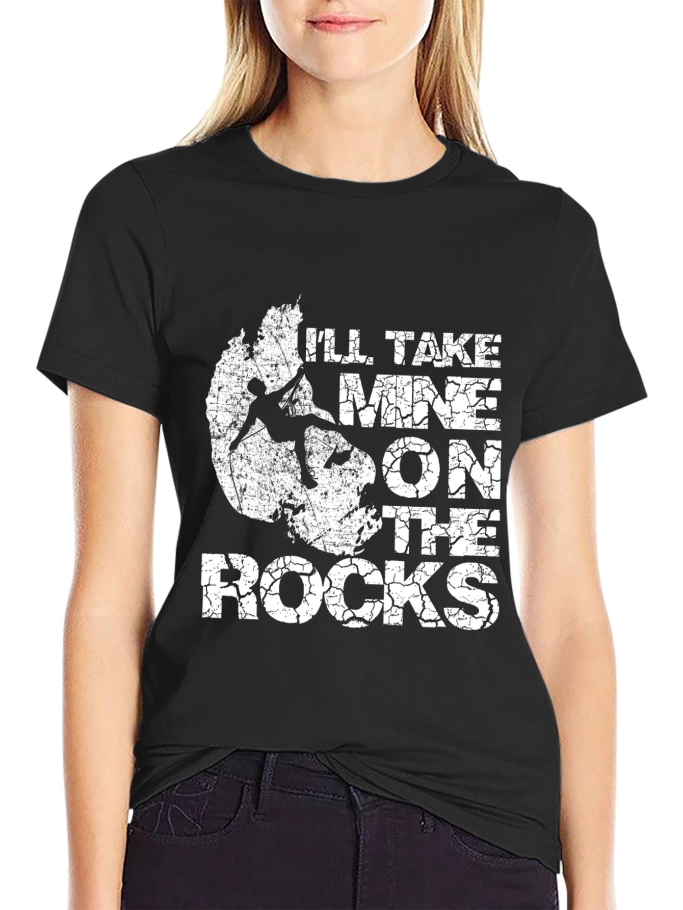 Ill Take Mine On The Rocks Climbing T-Shirt