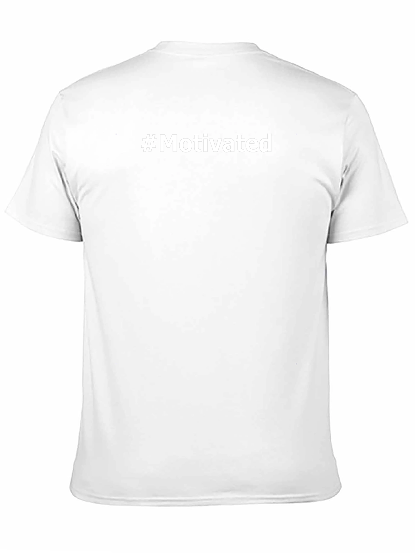 #Motivated Black T-Shirt - Inspirational Graphic Tee